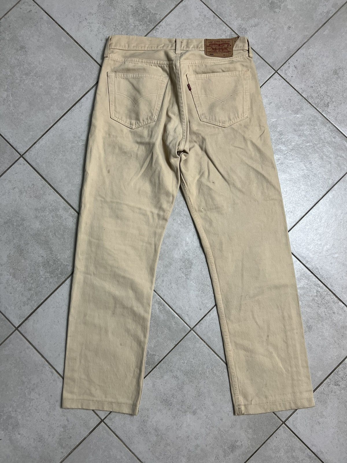 Levi's Rare Vintage 90s Levi’s 501 32x34 Sand Denim Jeans Pants Size US 32 / EU 48 - 1 Thumbnail