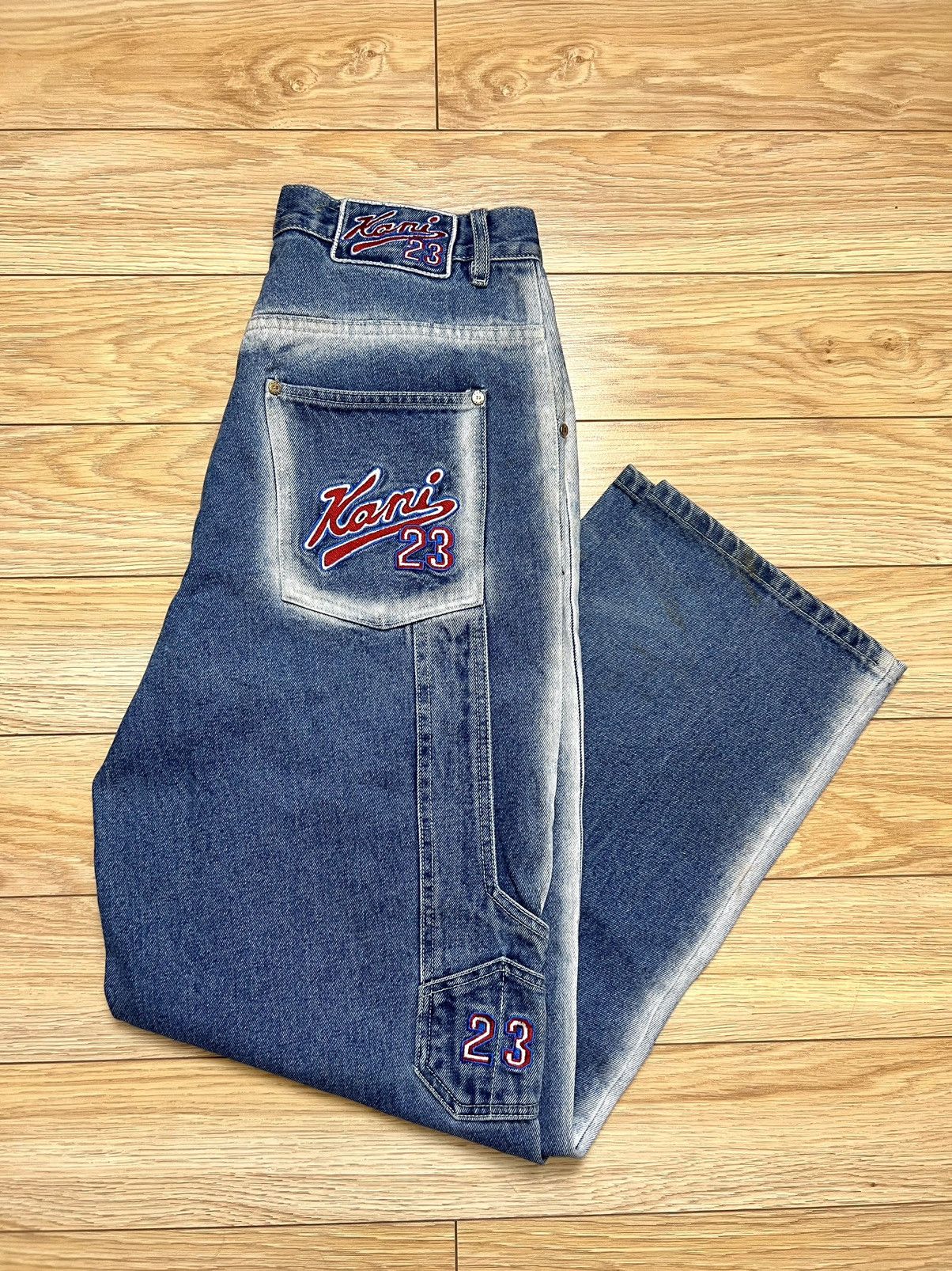 Karl Kani Rare Vintage Karl Kani 23 Baggy Denim Jeans Y2K Rap Hip Hop Size US 30 / EU 46 - 1 Thumbnail