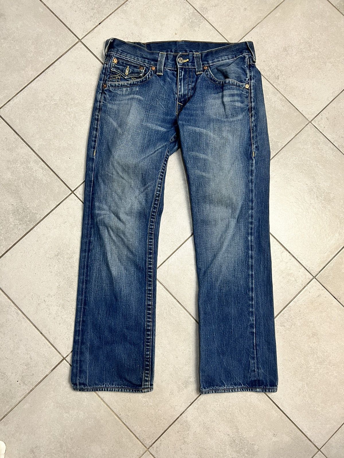 True Religion Authentic True Religion Straight Leg 32 Denim Jeans Pants Size US 32 / EU 48 - 2 Thumbnail