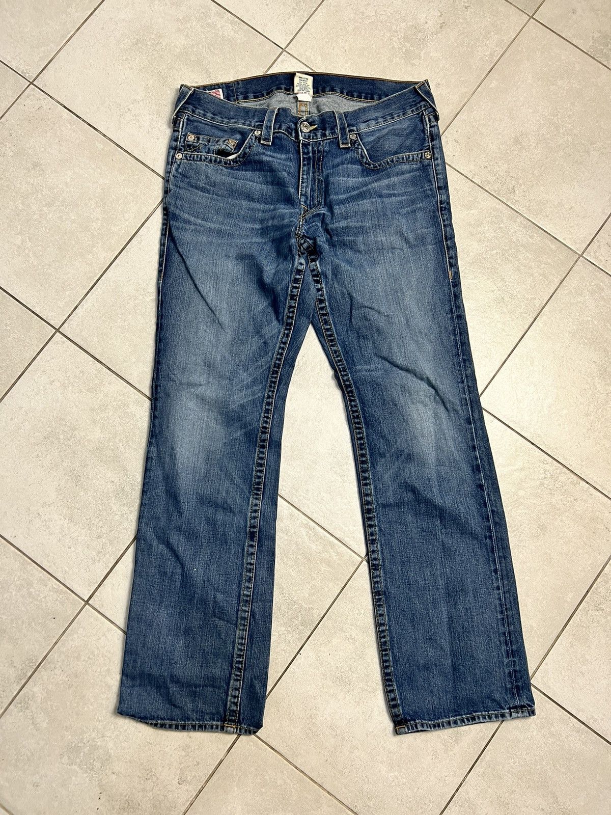 True Religion Rare Authentic True Religion Bobby Drip Y2K Denim Jeans 36 Size US 36 / EU 52 - 3 Thumbnail