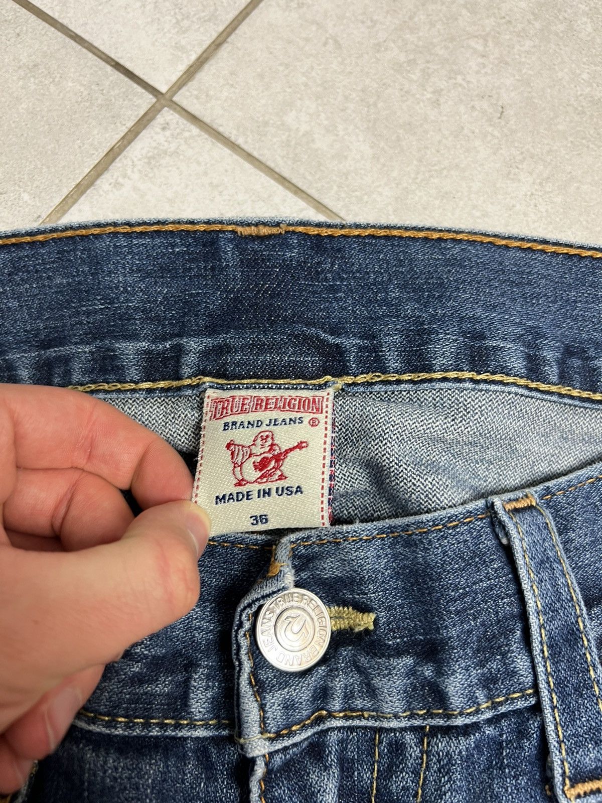 True Religion Rare Authentic True Religion Bobby Drip Y2K Denim Jeans 36 Size US 36 / EU 52 - 6 Thumbnail
