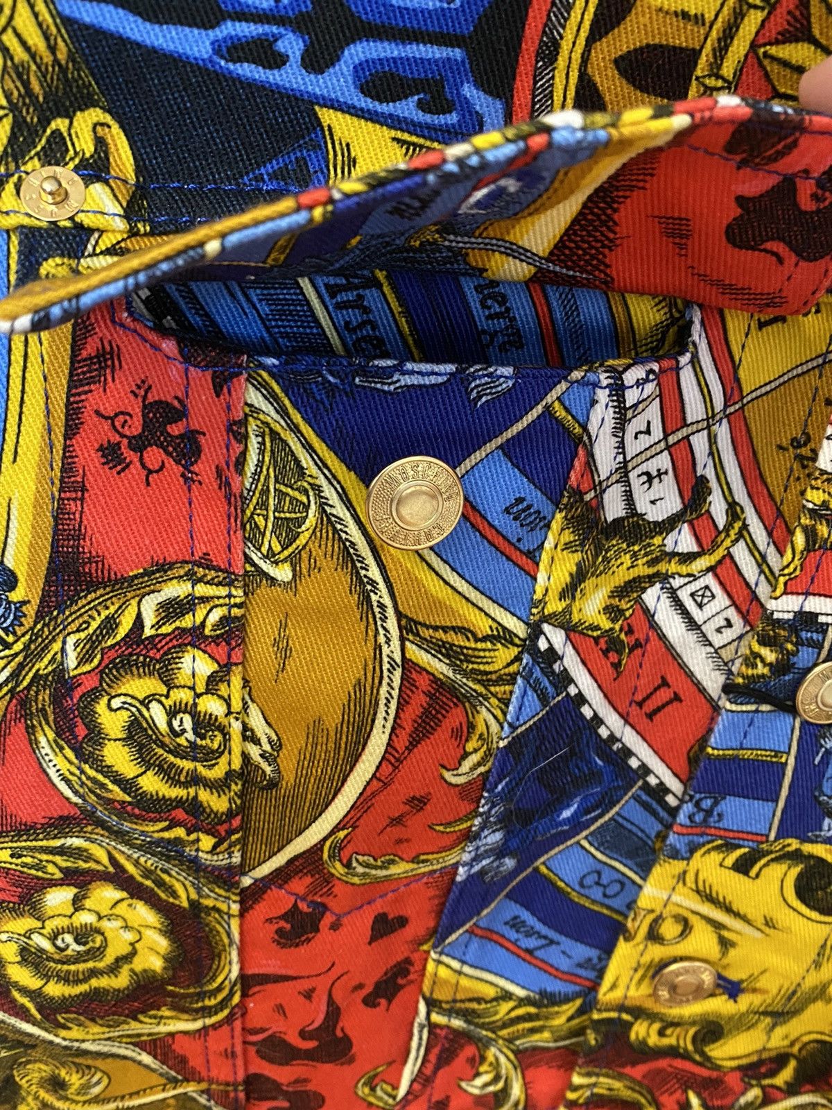 Moschino Stretch Gabardine Roman Scarf Jacket - New with Tags Size US S / EU 44-46 / 1 - 4 Thumbnail