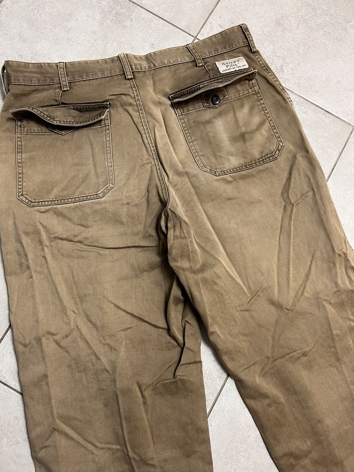 Avirex Rare Vintage Avirex Washed Brown Pants Khaki Travis Vibe Size US 33 - 4 Thumbnail