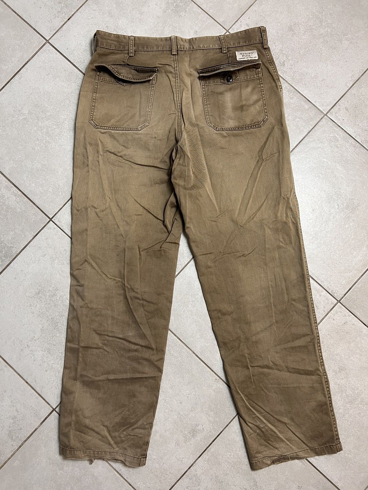 Avirex Rare Vintage Avirex Washed Brown Pants Khaki Travis Vibe Size US 33 - 2 Thumbnail
