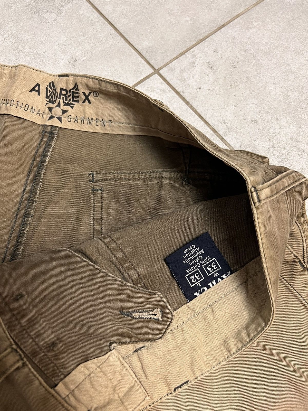 Avirex Rare Vintage Avirex Washed Brown Pants Khaki Travis Vibe Size US 33 - 5 Thumbnail