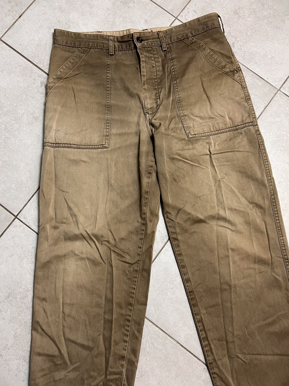 Avirex Rare Vintage Avirex Washed Brown Pants Khaki Travis Vibe Size US 33 - 3 Thumbnail
