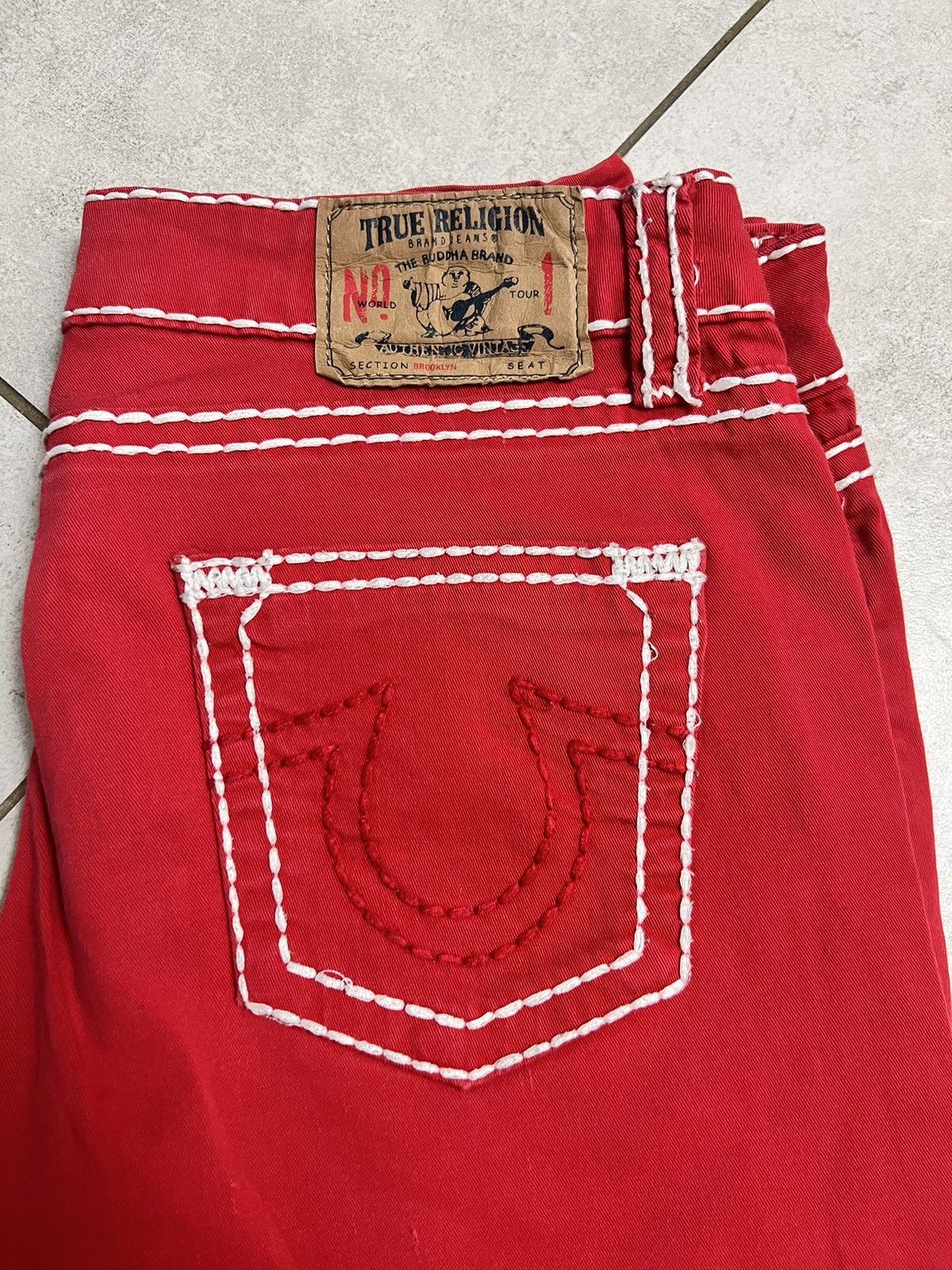 True Religion Rare True Religion Brooklyn Skinny Red Jeans Men Size: 31 Size US 31 - 4 Thumbnail