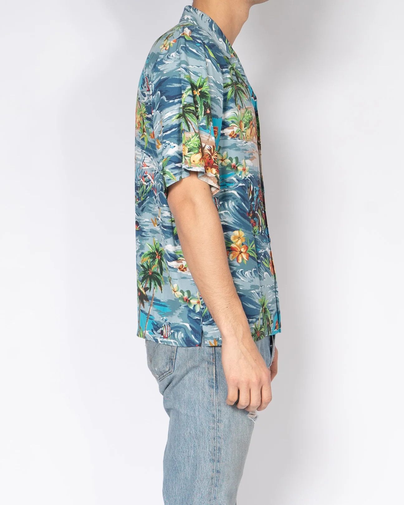 Prada Hawaii Printed Viscose Bowling Shirt Size US L / EU 52-54 / 3 - 3 Thumbnail