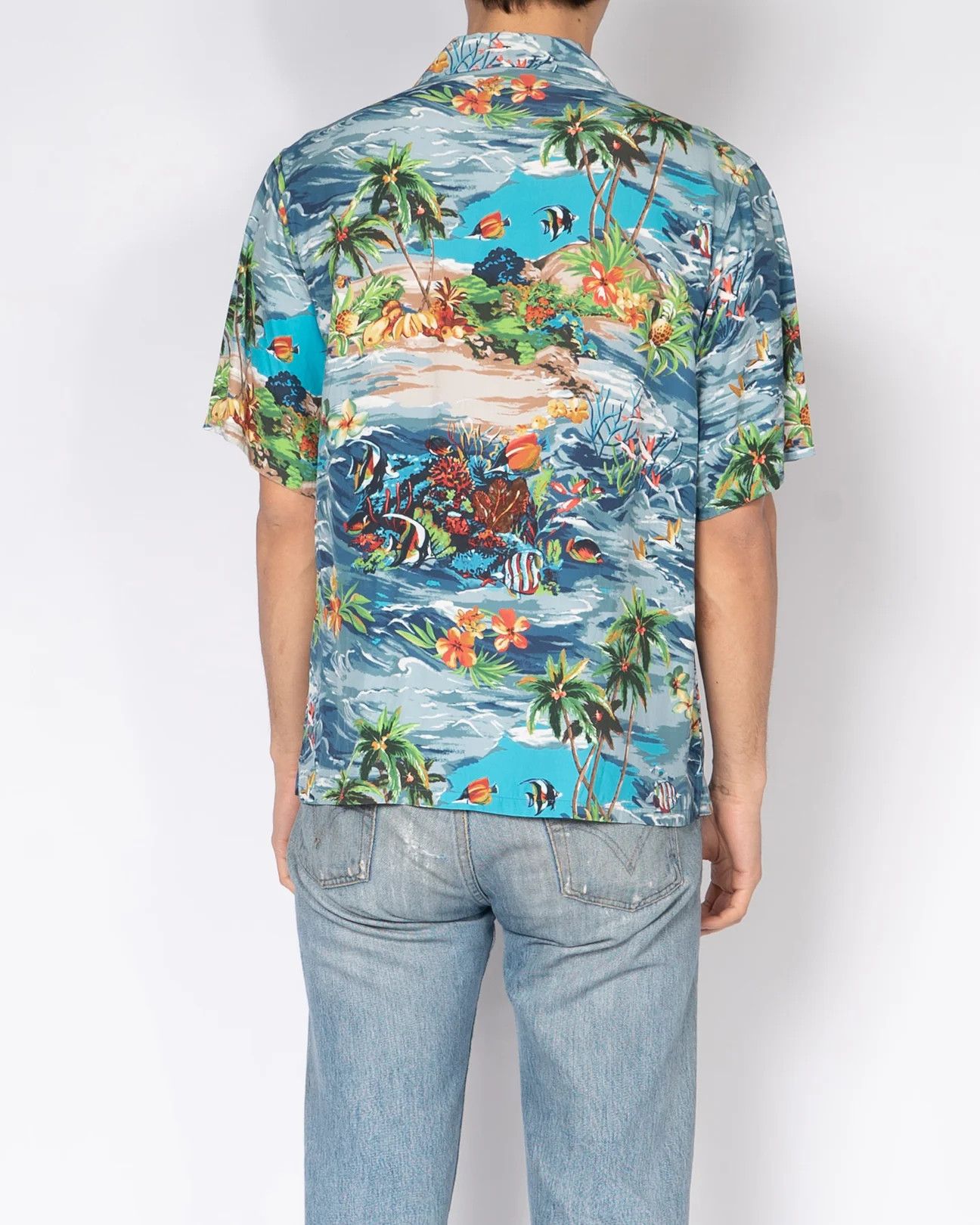 Prada Hawaii Printed Viscose Bowling Shirt Size US L / EU 52-54 / 3 - 4 Thumbnail