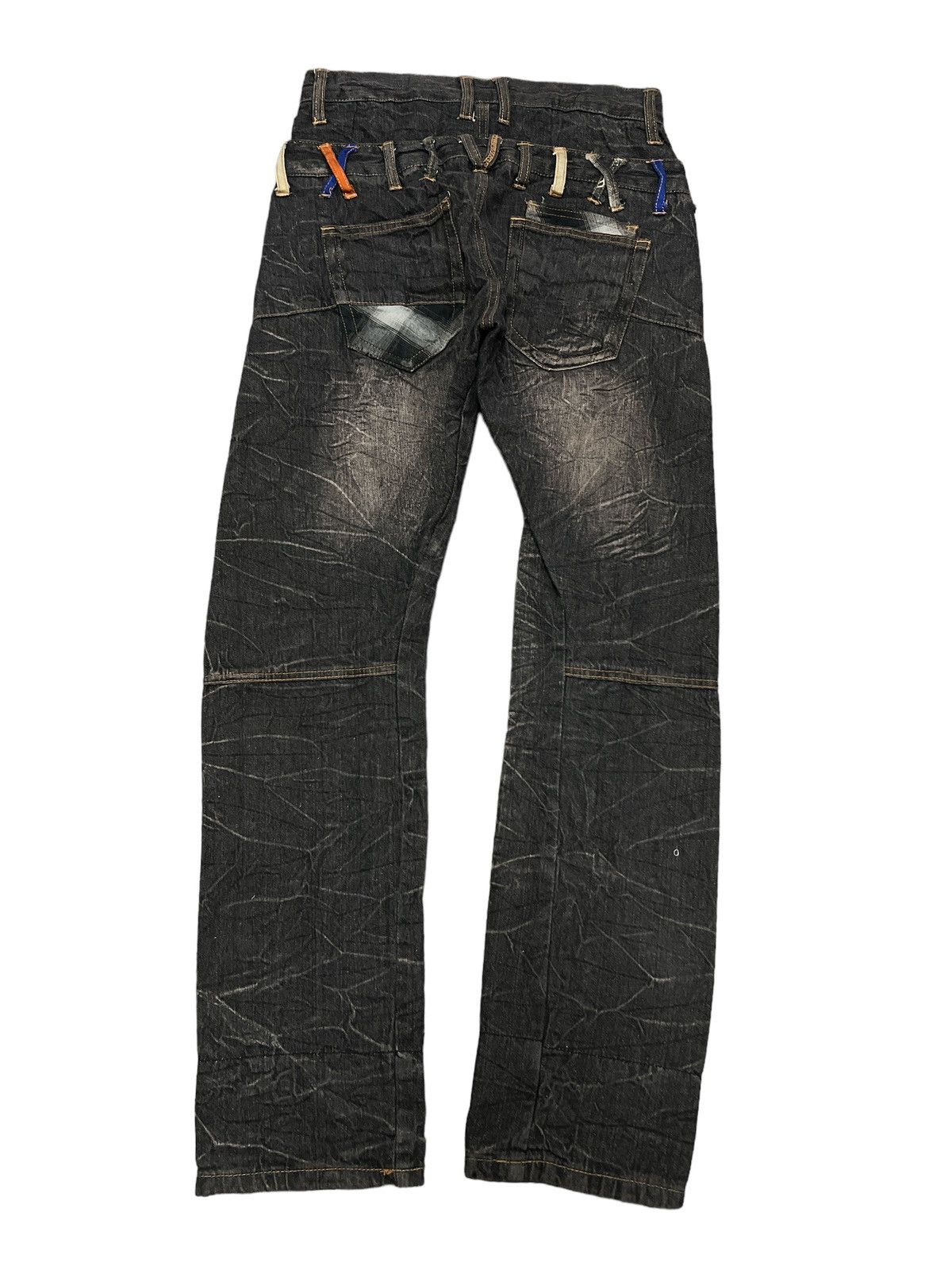 Japanese Brand × Vintage DOUBLE WAIST‼️NYLAUS DISTRESSED DENIM PANT Size US 28 / EU 44 - 6 Thumbnail