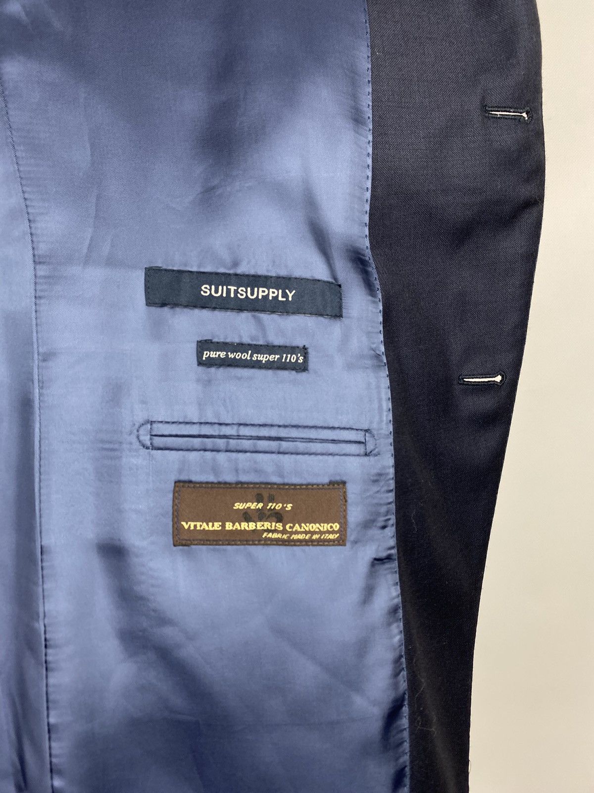 Suitsupply × Vitale Barberis Canonico Suitsupply Vitale Barberis Cannonico pure wool blazer jacket Size 42R - 12 Thumbnail