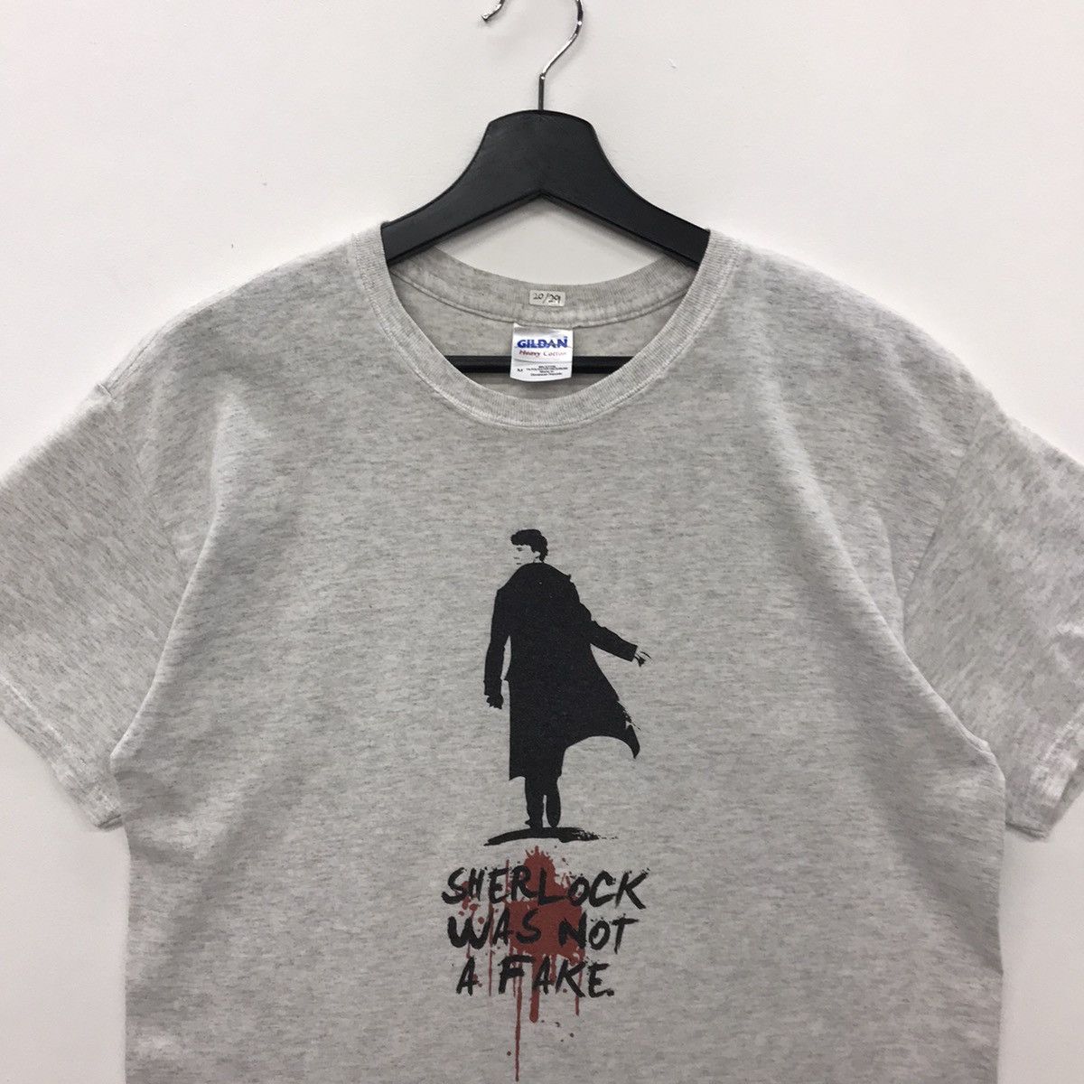 Gildan *Rare!! Sherlock Holmes Movie Tee Size US M / EU 48-50 / 2 - 3 Thumbnail