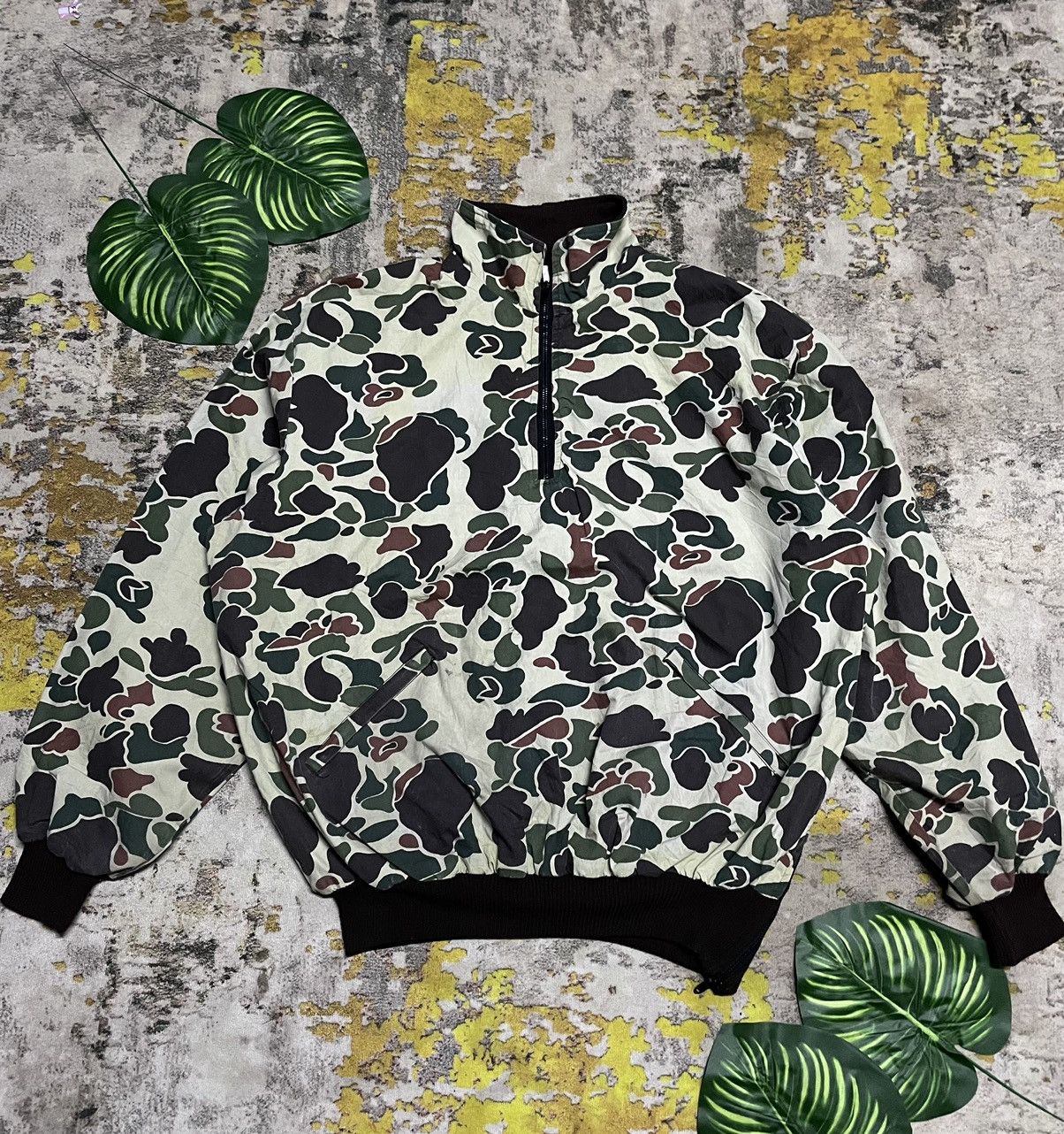 RARE Vintage Delong Camouflage Jacket USA 90s