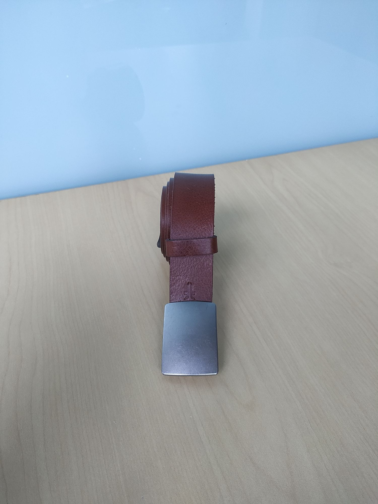 FRYE Men's Casual Buckle Leather Belt