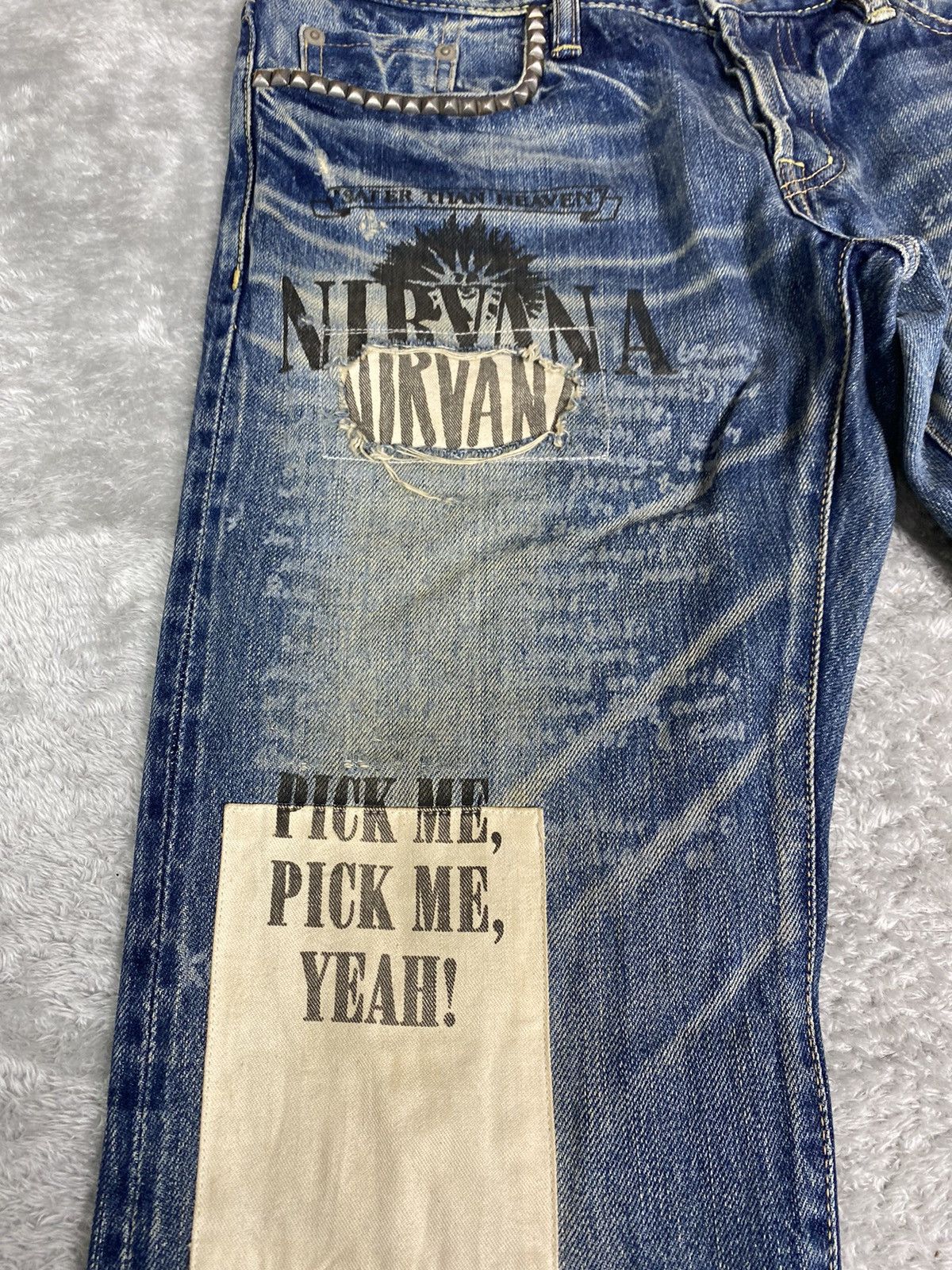 Hysteric Glamour × Nirvana Hysteric Glamour Nirvana Kurt Cobain. S0257 Size US 31 - 4 Thumbnail