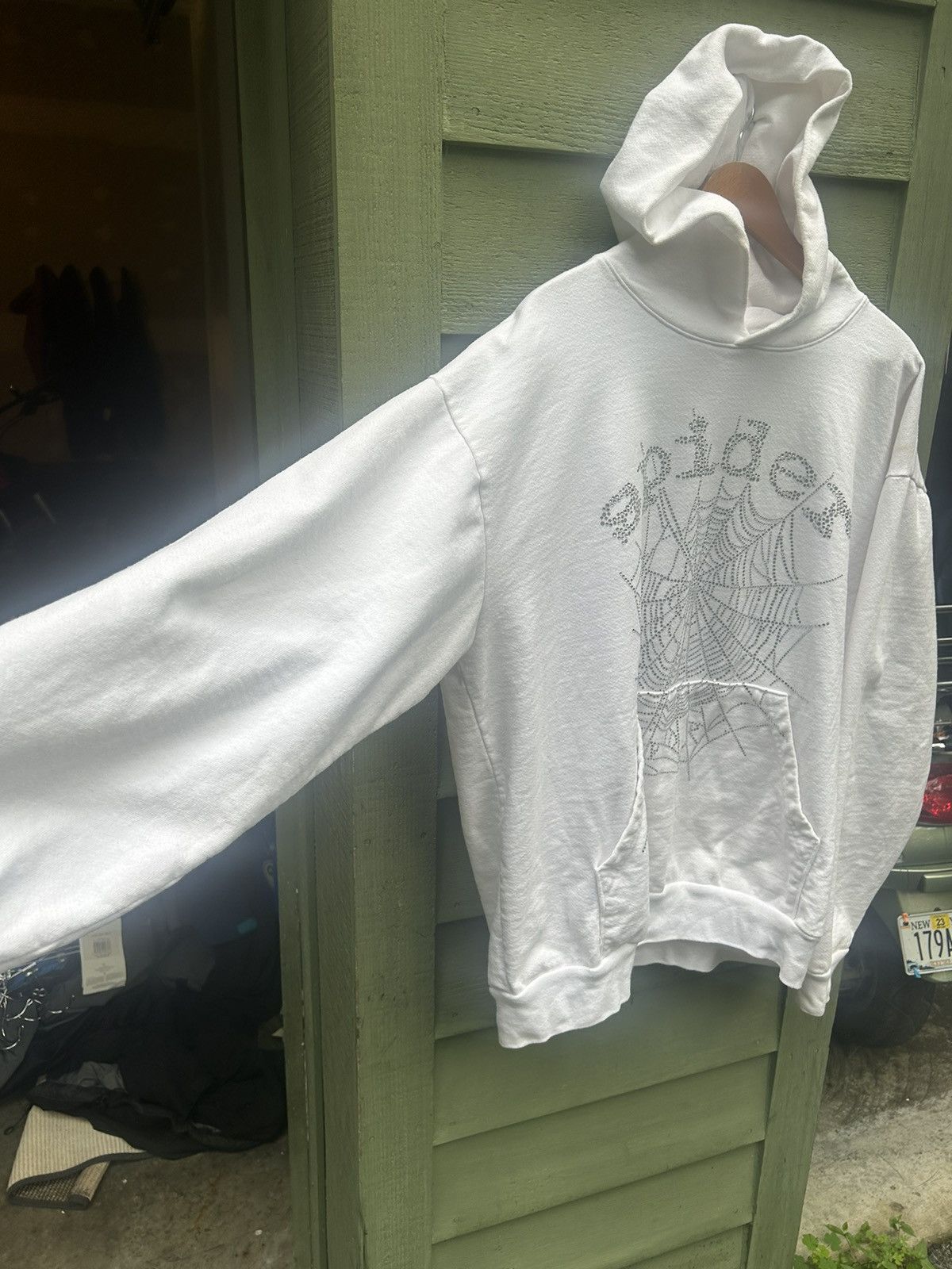 Sp5der Sp5der Worldwide OG Rhinestone Hoodie Size US XL / EU 56 / 4 - 4 Thumbnail
