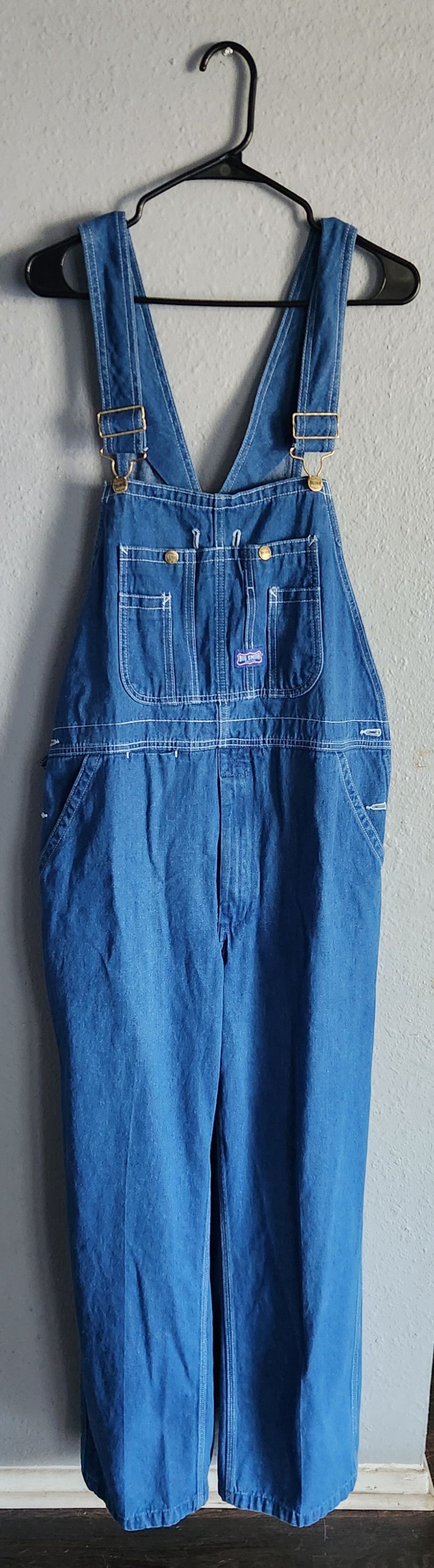 Big Smith 70's Vintage Cotton Denim Overalls Men Size 36×30