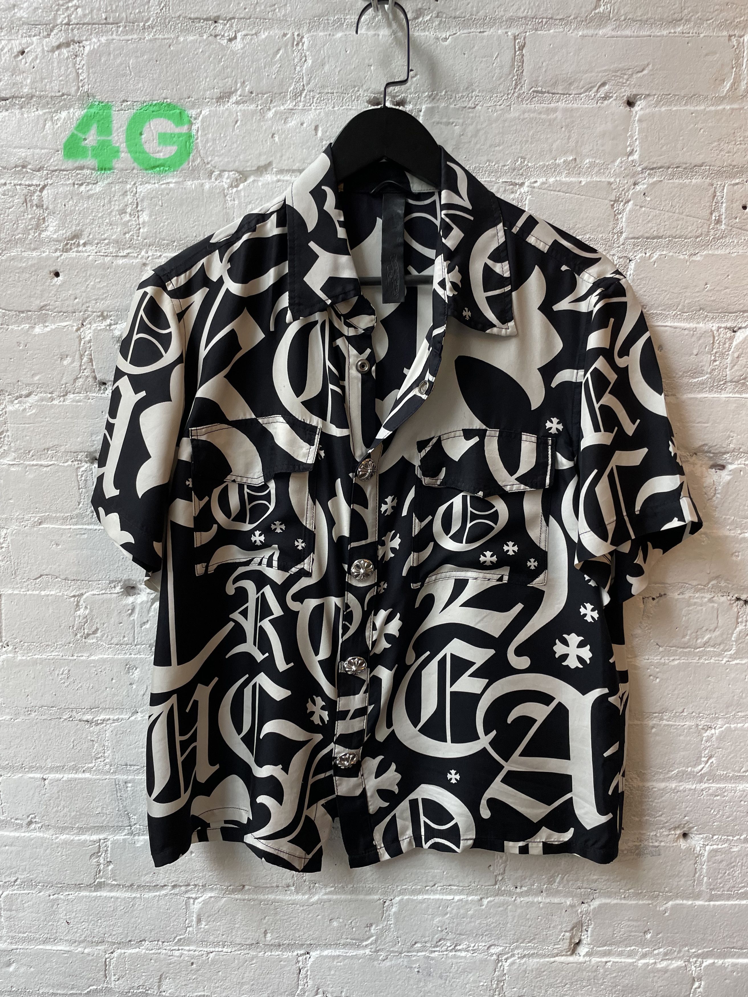 Chrome Hearts CHROME HEARTS SILKY GRAFFITI SHIRT Size US M / EU 48-50 / 2 - 1 Thumbnail