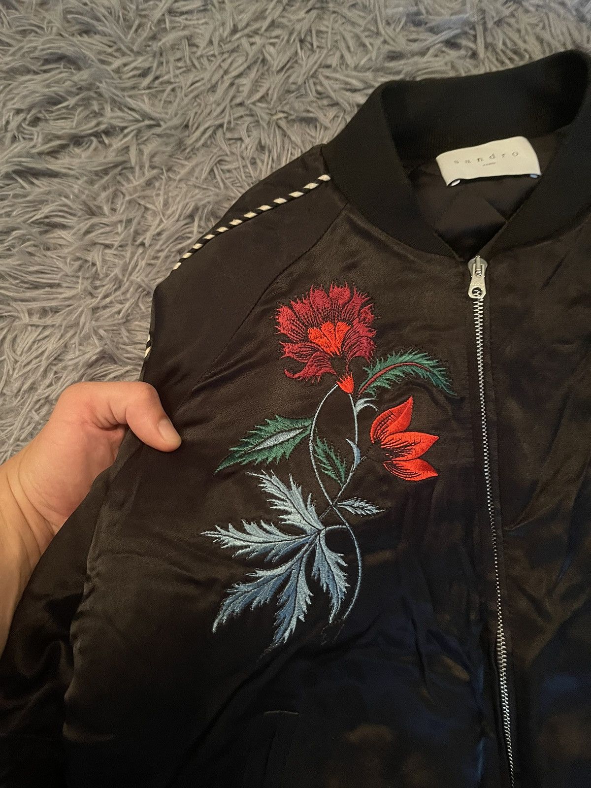 Sandro Sandro Sukajan souvenir Japanese style avant garde jacket Size M / US 6-8 / IT 42-44 - 3 Thumbnail