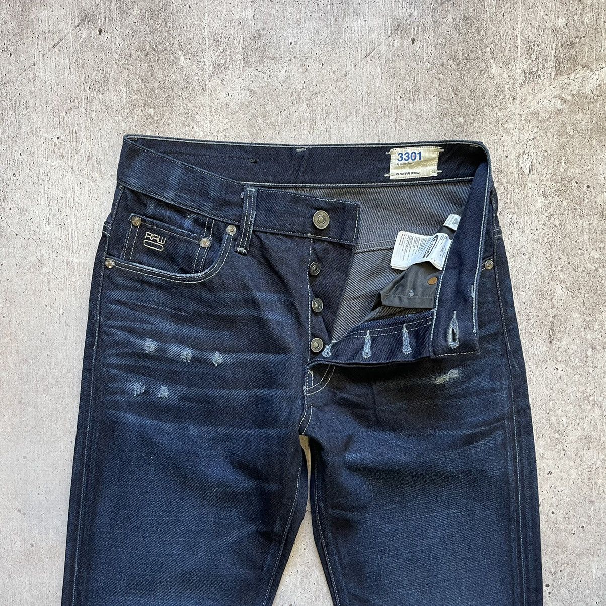 G-Star G-star raw 3301 denim jeans Size US 30 / EU 46 - 6 Thumbnail