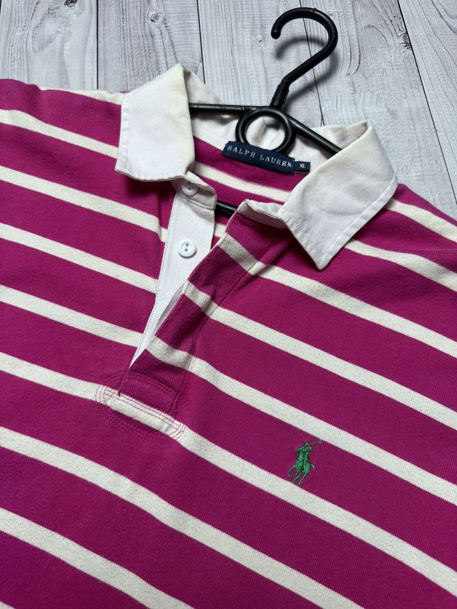 Other Vintage polo Ralph Lauren women’s rugby striped pink XL Size XL / US 12-14 / IT 48-50 - 2 Thumbnail