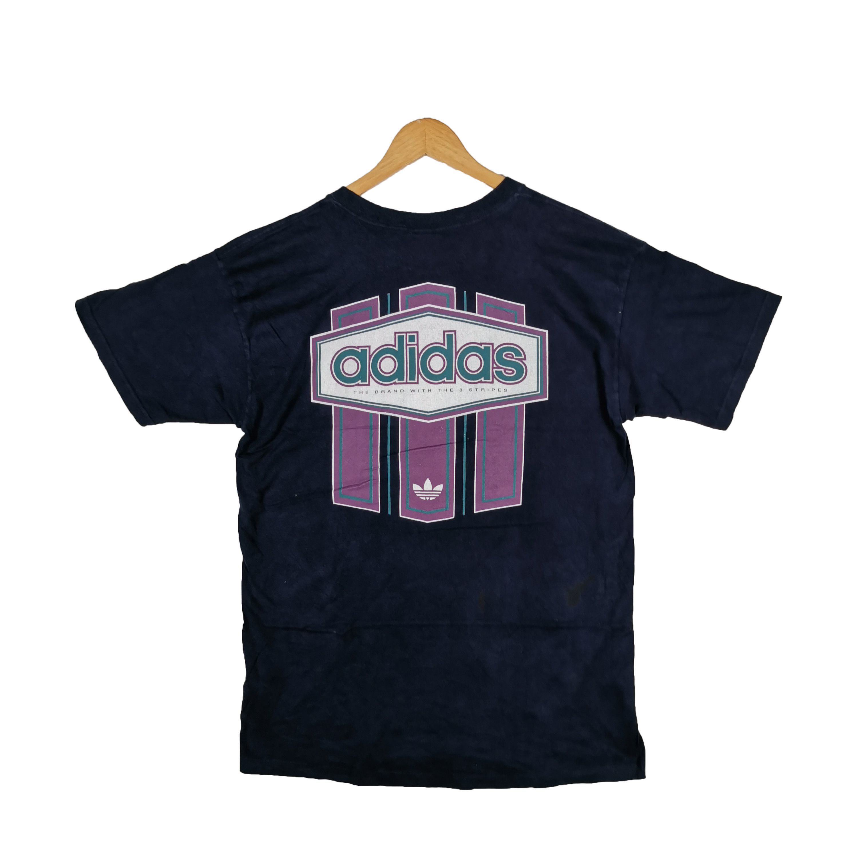 Vintage Vintage 90s Adidas T-Shirt Adidas Tee Adidas 56789 Size US L / EU 52-54 / 3 - 1 Thumbnail