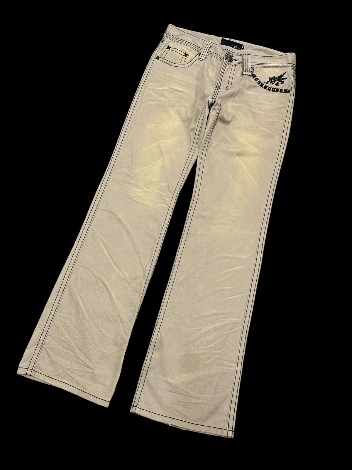 Japanese Brand × Vintage FLARED💥XFIRM DISTRESSED DENIM PANT Size US 30 / EU 46 - 5 Thumbnail