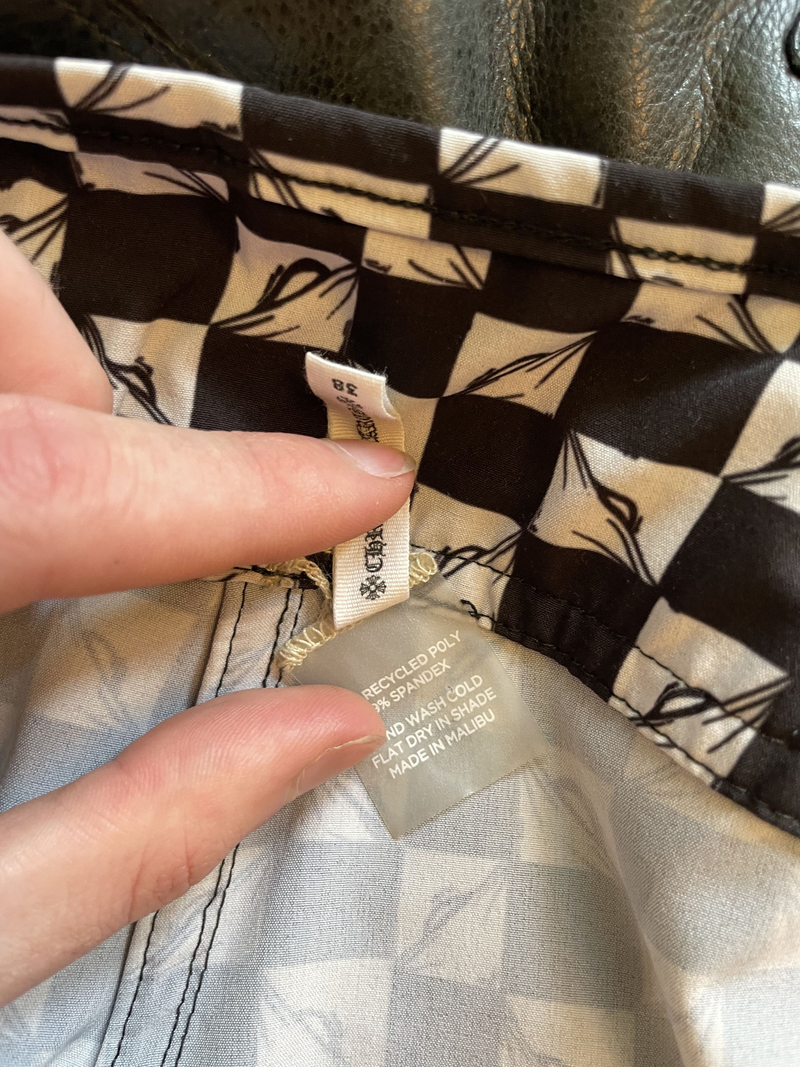 Chrome Hearts CHROME HEARTS CHECKERBOARD MALIBU SHORTS Size US 34 / EU 50 - 3 Thumbnail