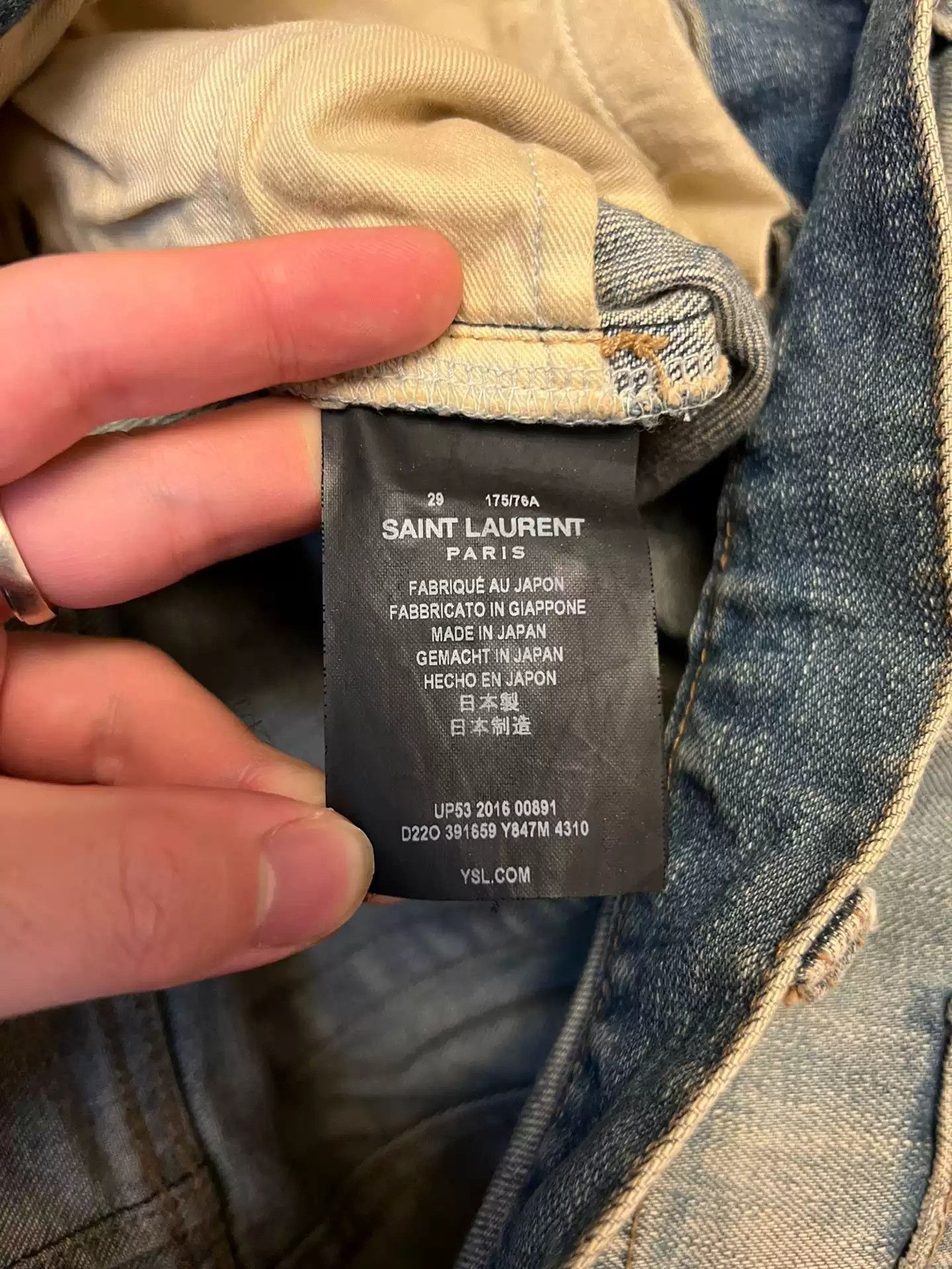 Yves Saint Laurent Saint Laurent 16Fw Denim Jean Size 29 Size US 32 / EU 48 - 5 Thumbnail