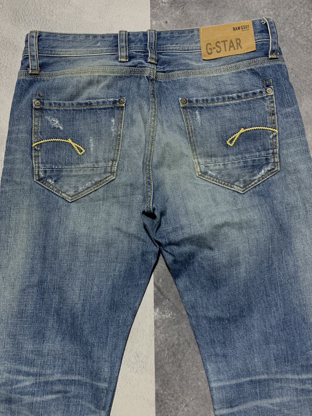 G-Star × Vintage Vintage G-star RAW denim jeans streetwear style size 33x32 Size US 33 - 6 Thumbnail