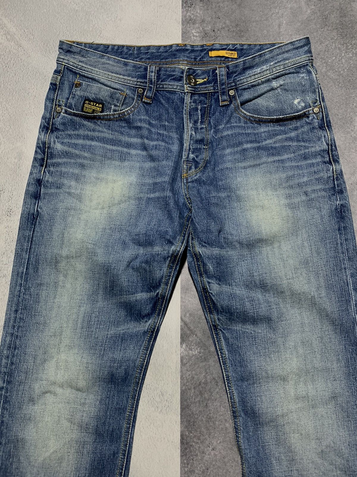 G-Star × Vintage Vintage G-star RAW denim jeans streetwear style size 33x32 Size US 33 - 2 Thumbnail