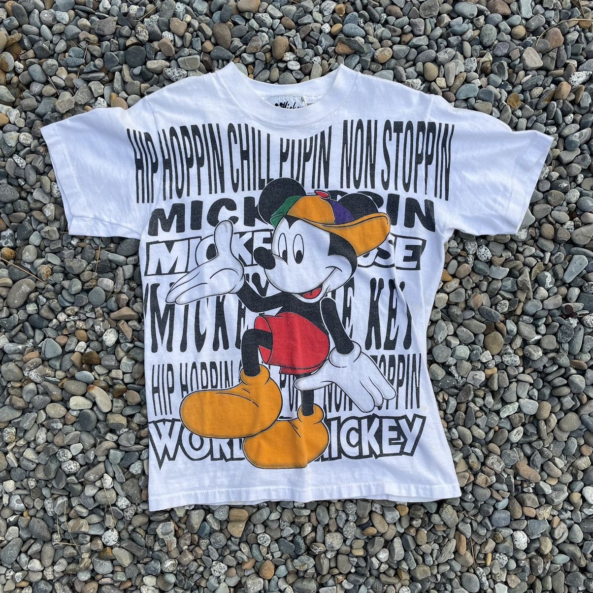 Disney × Streetwear × Vintage Hip Hop Mickey Vintage Disney 1980s T ...