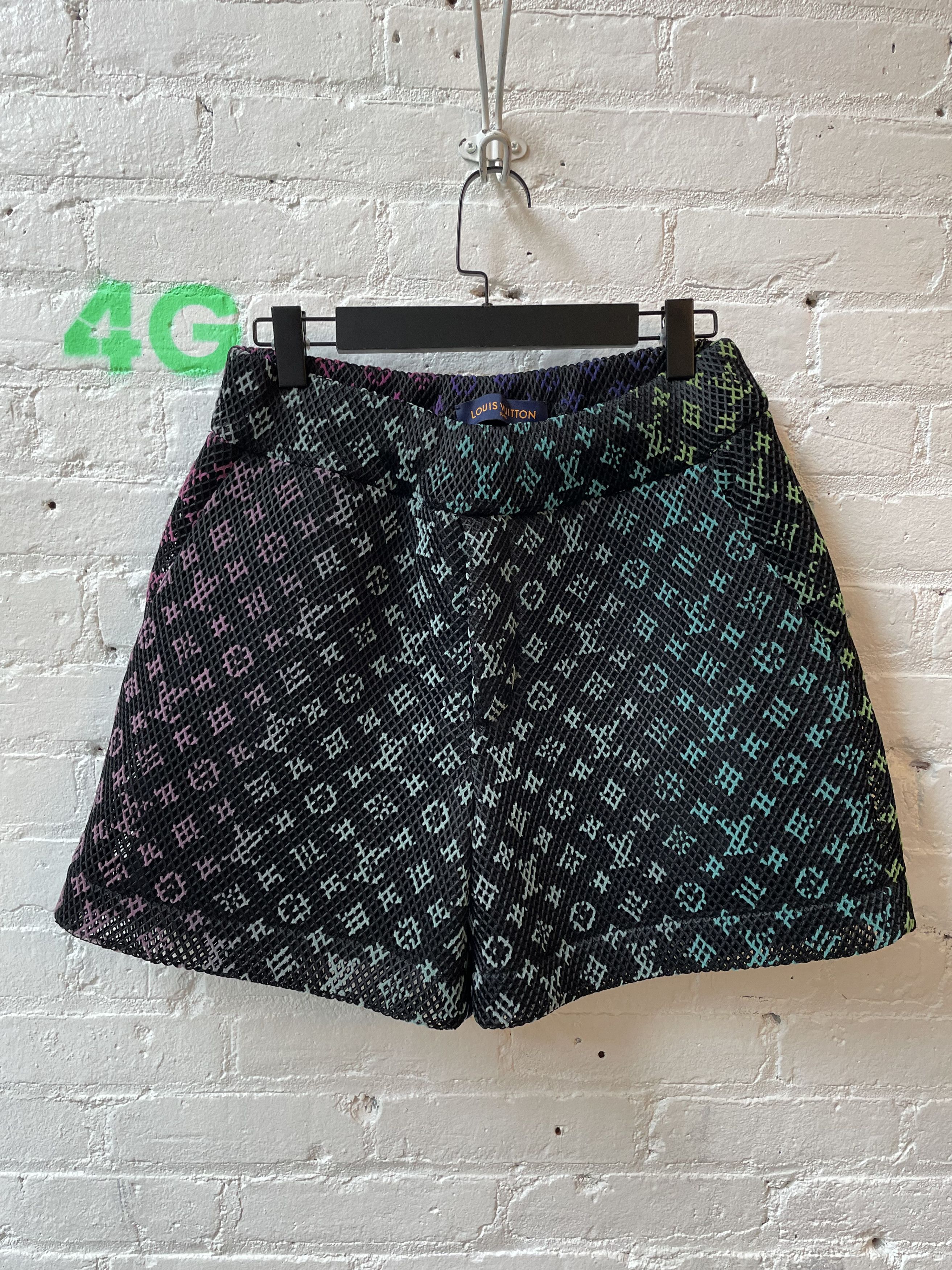 image of Louis Vuitton Lv Mesh Rainbow Shorts, Men's (Size 38)