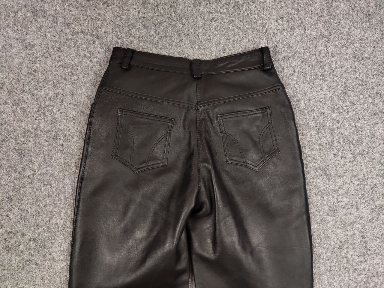 Vintage 90's Japan Avant Garde Leather Baggy Flared Pants