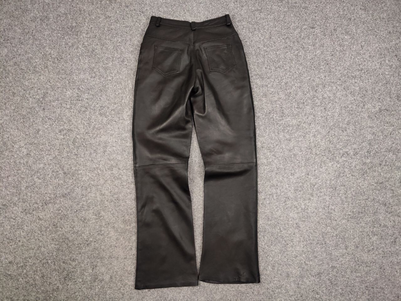 Vintage 90's Japan Avant Garde Leather Baggy Flared Pants