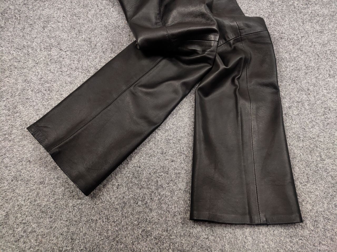 Vintage 90's Japan Avant Garde Leather Baggy Flared Pants