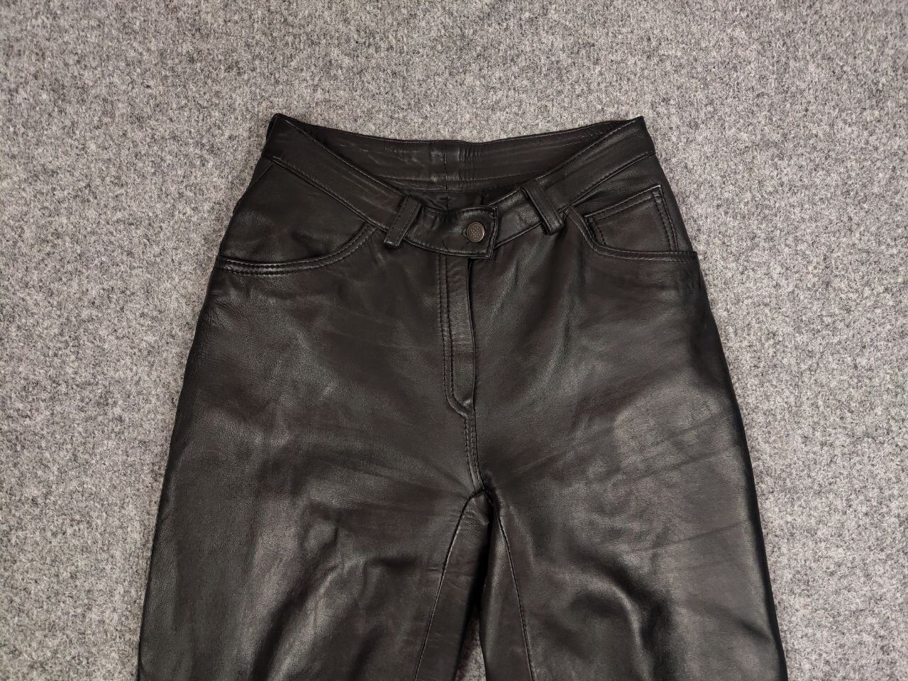 Vintage 90's Japan Avant Garde Leather Baggy Flared Pants