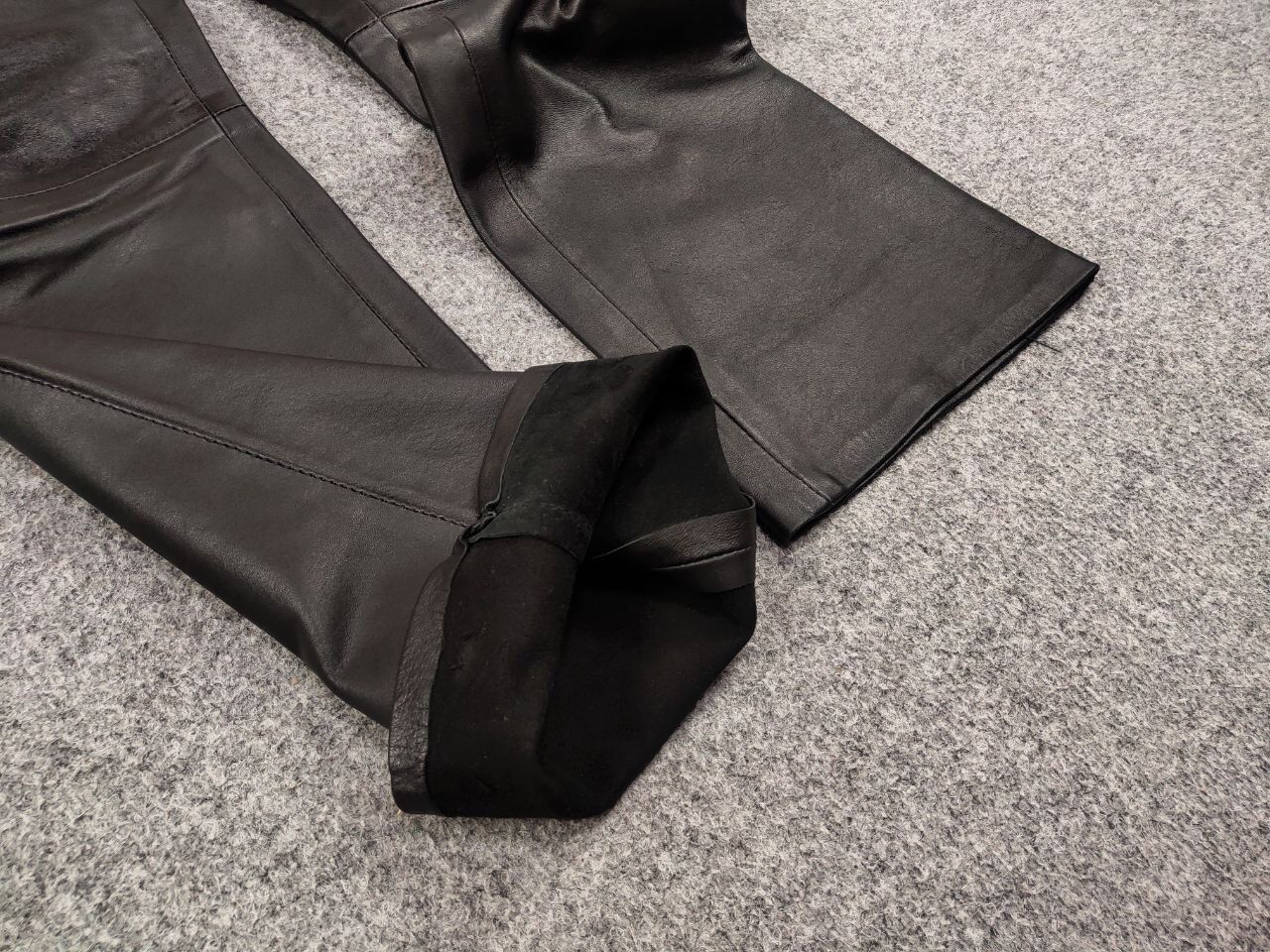 Vintage 90's Japan Avant Garde Leather Baggy Flared Pants