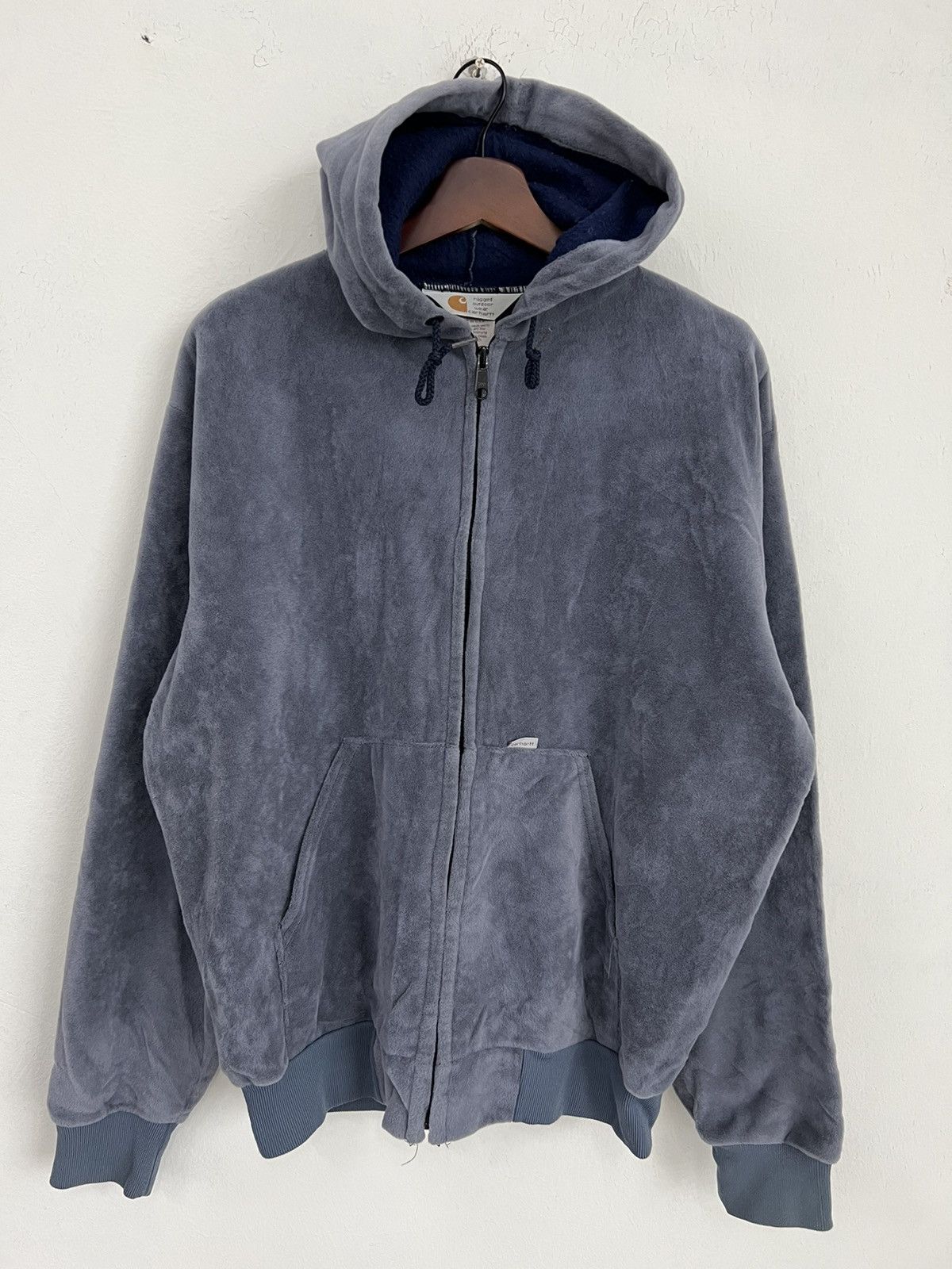image of Rugged Outdoor Wear Carhartt Hoodies in Light Blue, Men's (Size Large)