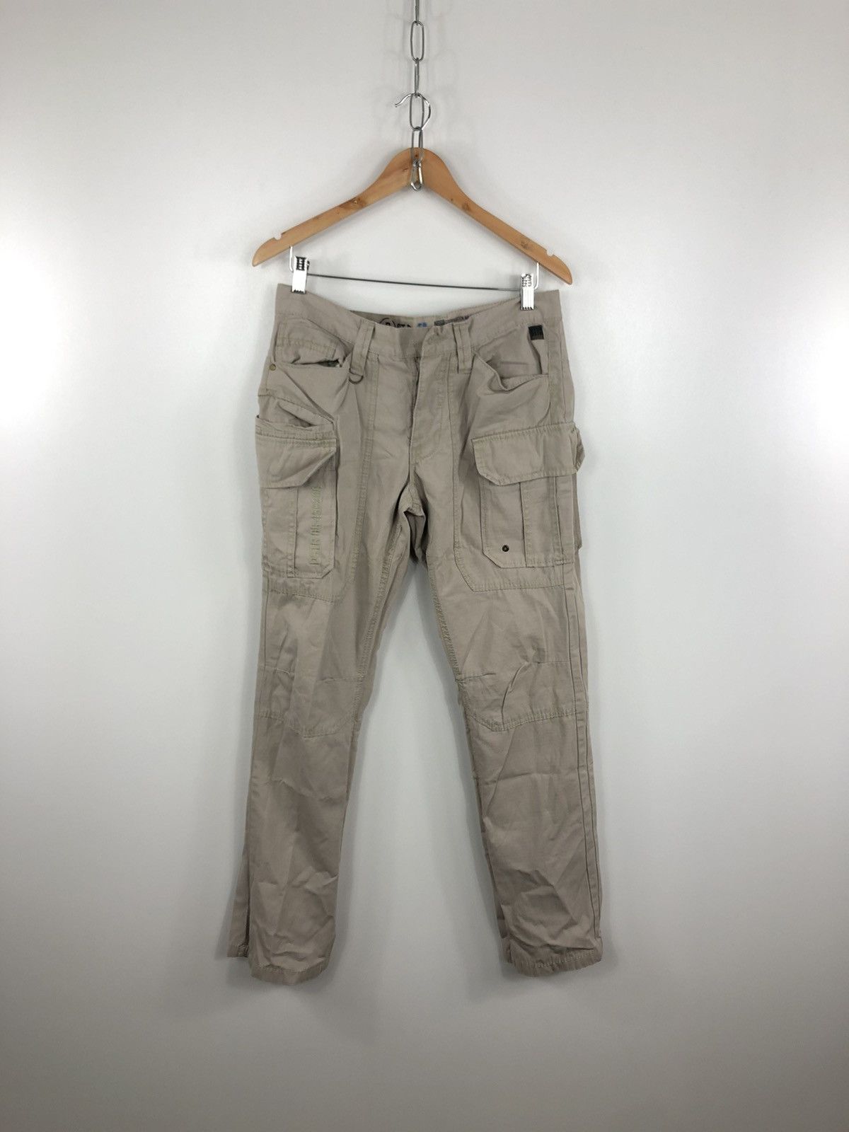 G Star Raw Cargo Pants Multipockets Grey Size W32 L32