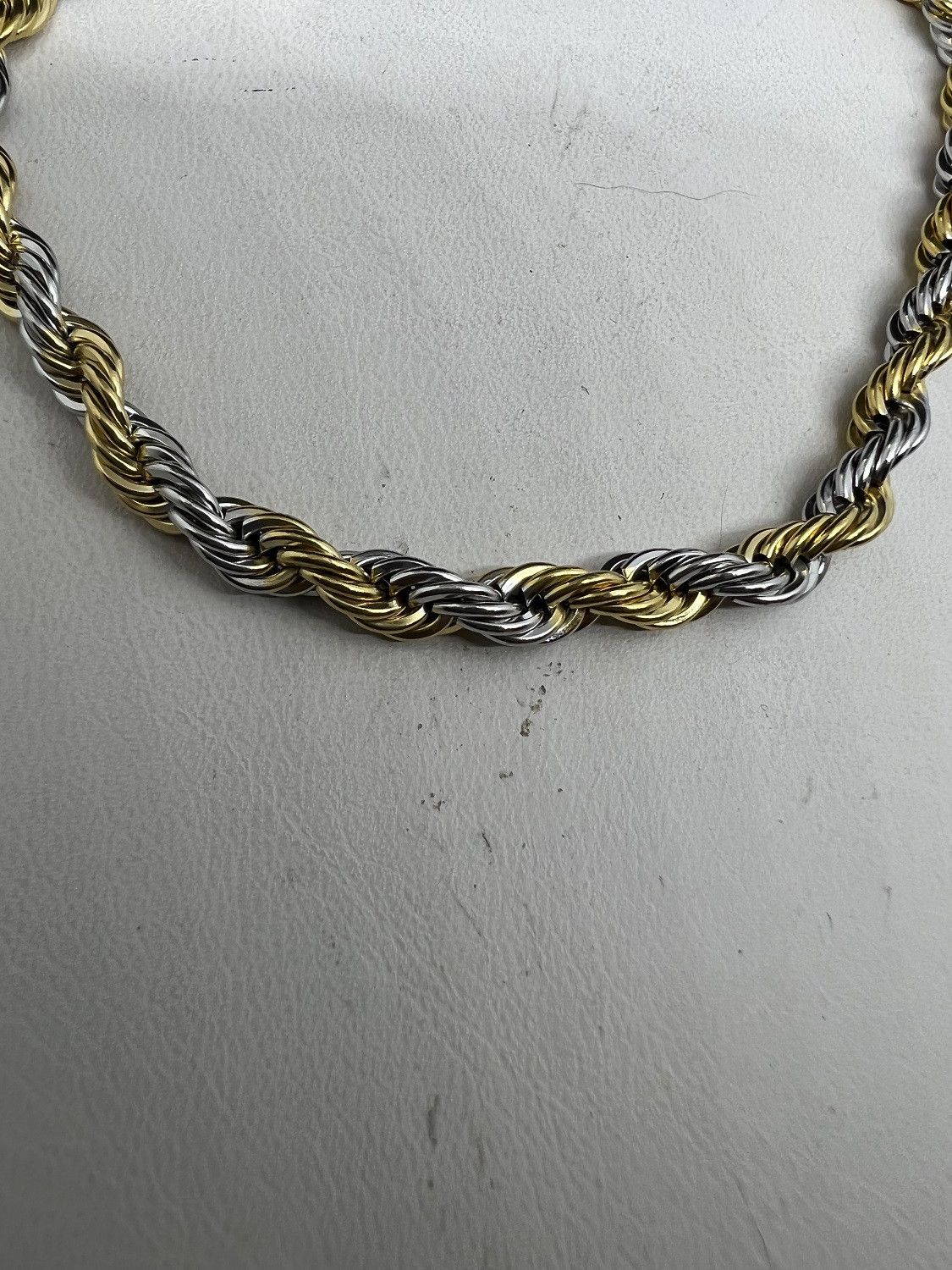 Jewelry Gold and Silver Twist Chains Bracelet Size ONE SIZE - 2 Thumbnail