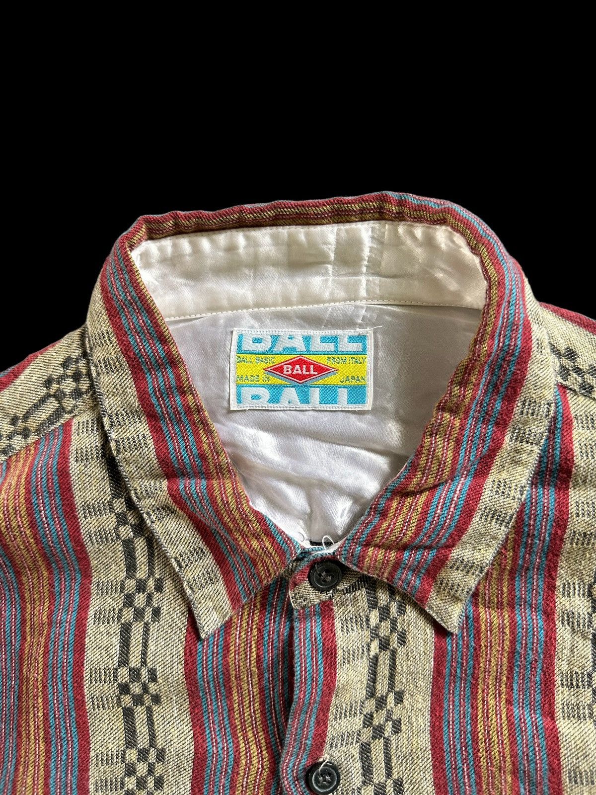 A.F.F.A. × Japanese Brand × PEEL&LIFT 1998 BALL Japan aztec shirt long sleeve Size US L / EU 52-54 / 3 - 5 Thumbnail