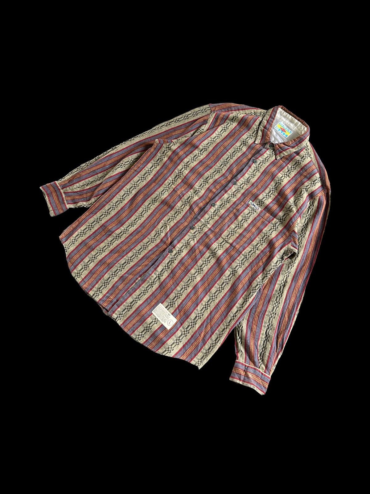 A.F.F.A. × Japanese Brand × PEEL&LIFT 1998 BALL Japan aztec shirt long sleeve Size US L / EU 52-54 / 3 - 2 Thumbnail