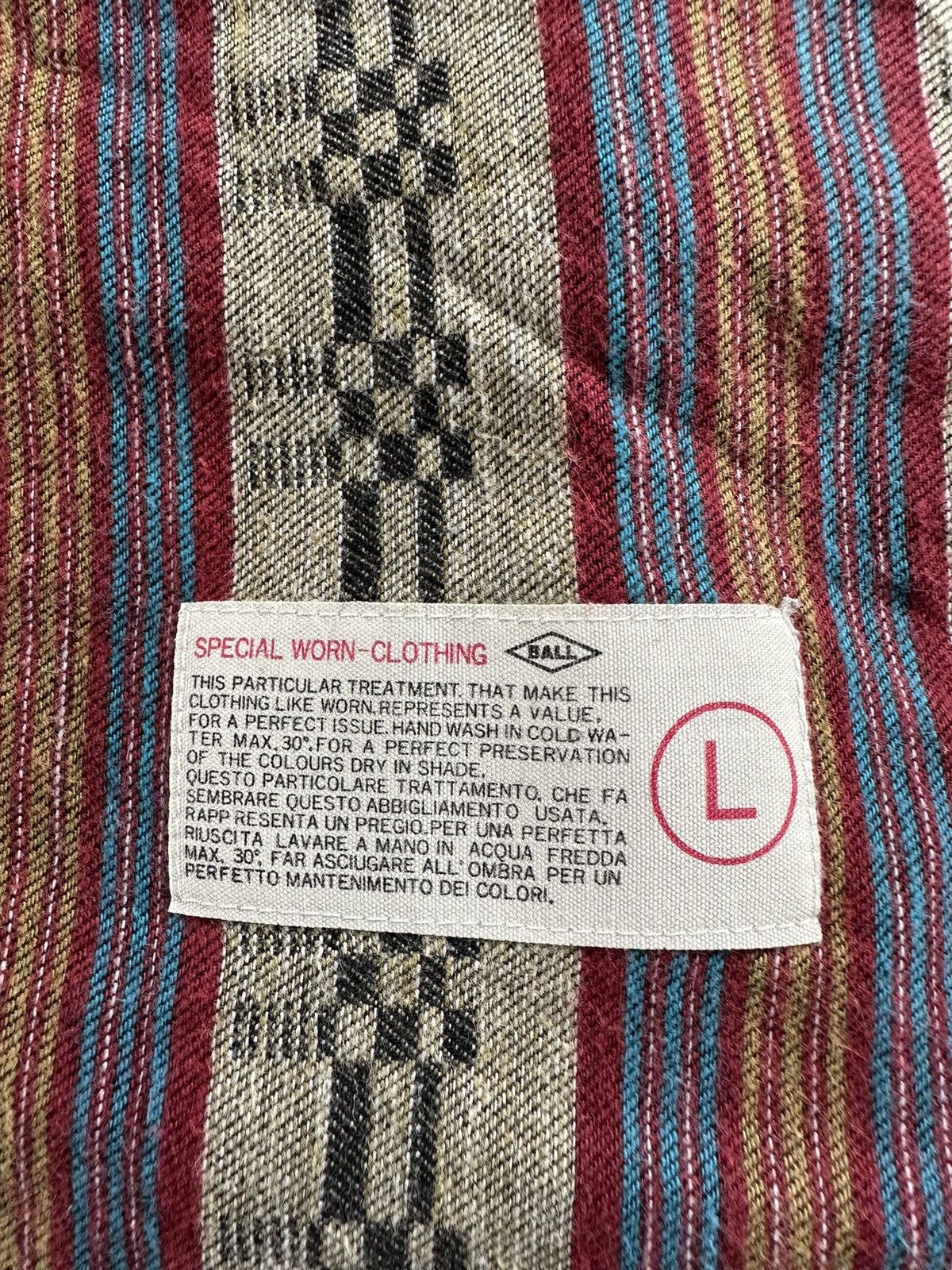 A.F.F.A. × Japanese Brand × PEEL&LIFT 1998 BALL Japan aztec shirt long sleeve Size US L / EU 52-54 / 3 - 13 Thumbnail