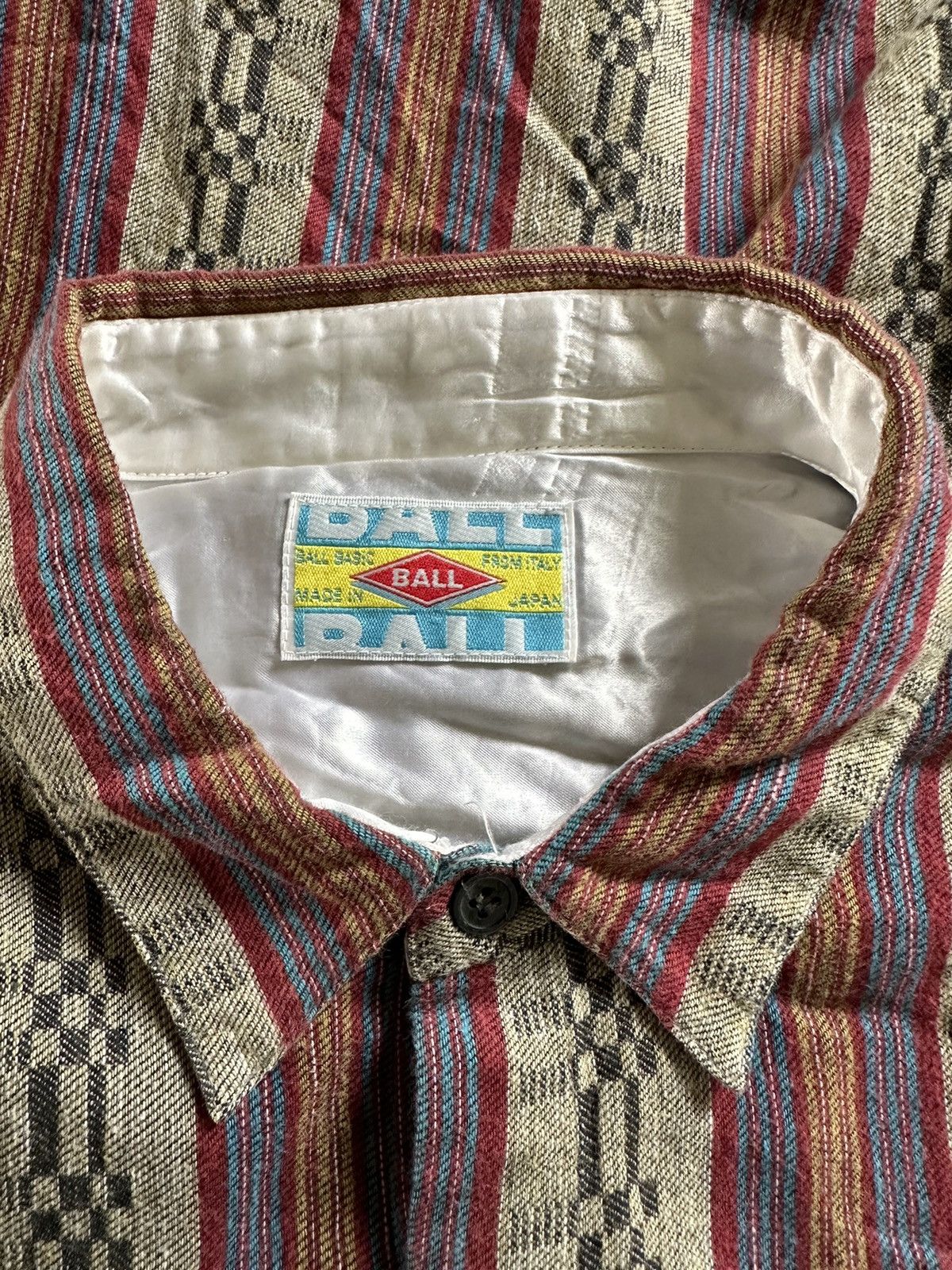 A.F.F.A. × Japanese Brand × PEEL&LIFT 1998 BALL Japan aztec shirt long sleeve Size US L / EU 52-54 / 3 - 7 Thumbnail