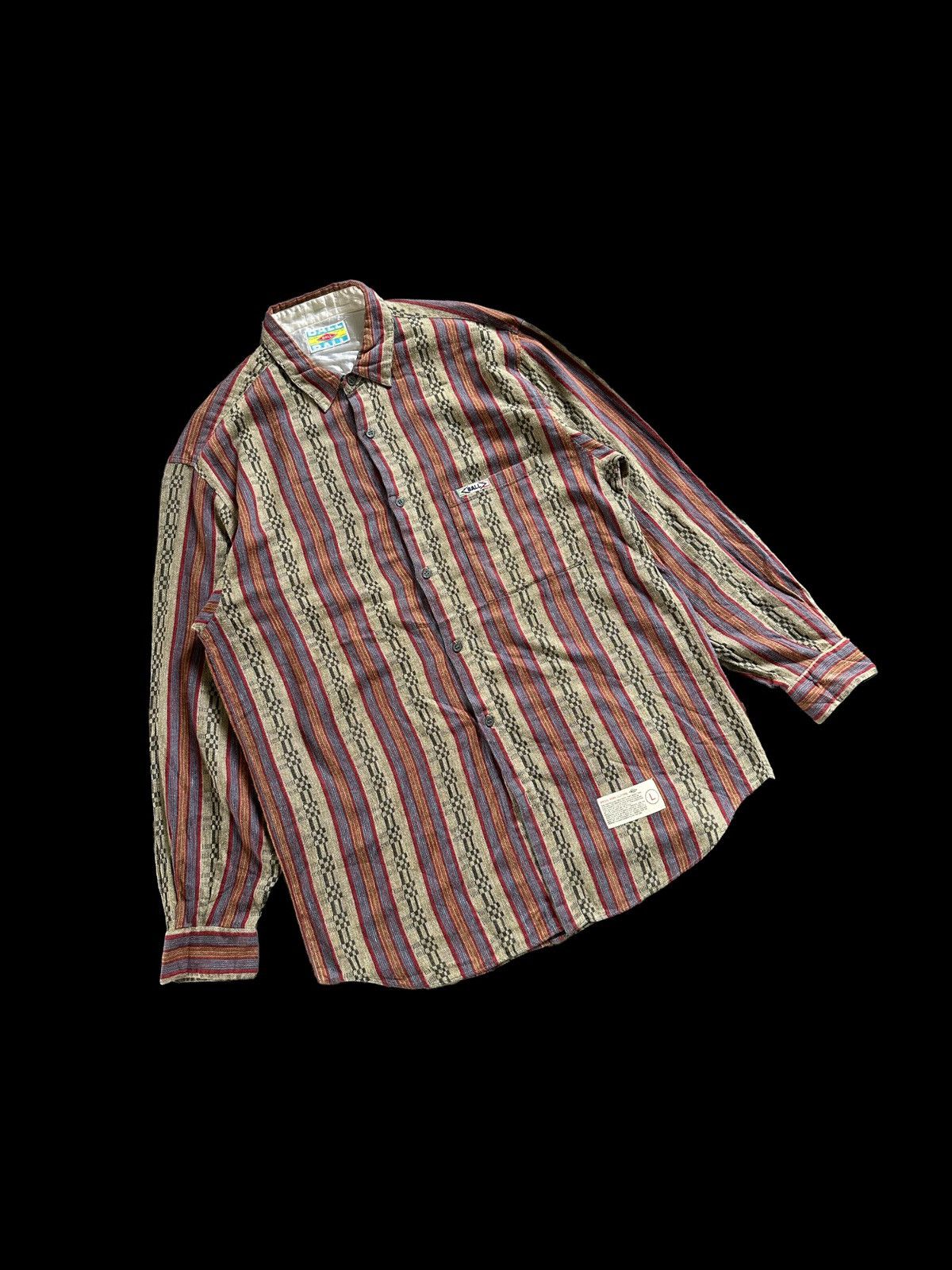 A.F.F.A. × Japanese Brand × PEEL&LIFT 1998 BALL Japan aztec shirt long sleeve Size US L / EU 52-54 / 3 - 3 Thumbnail