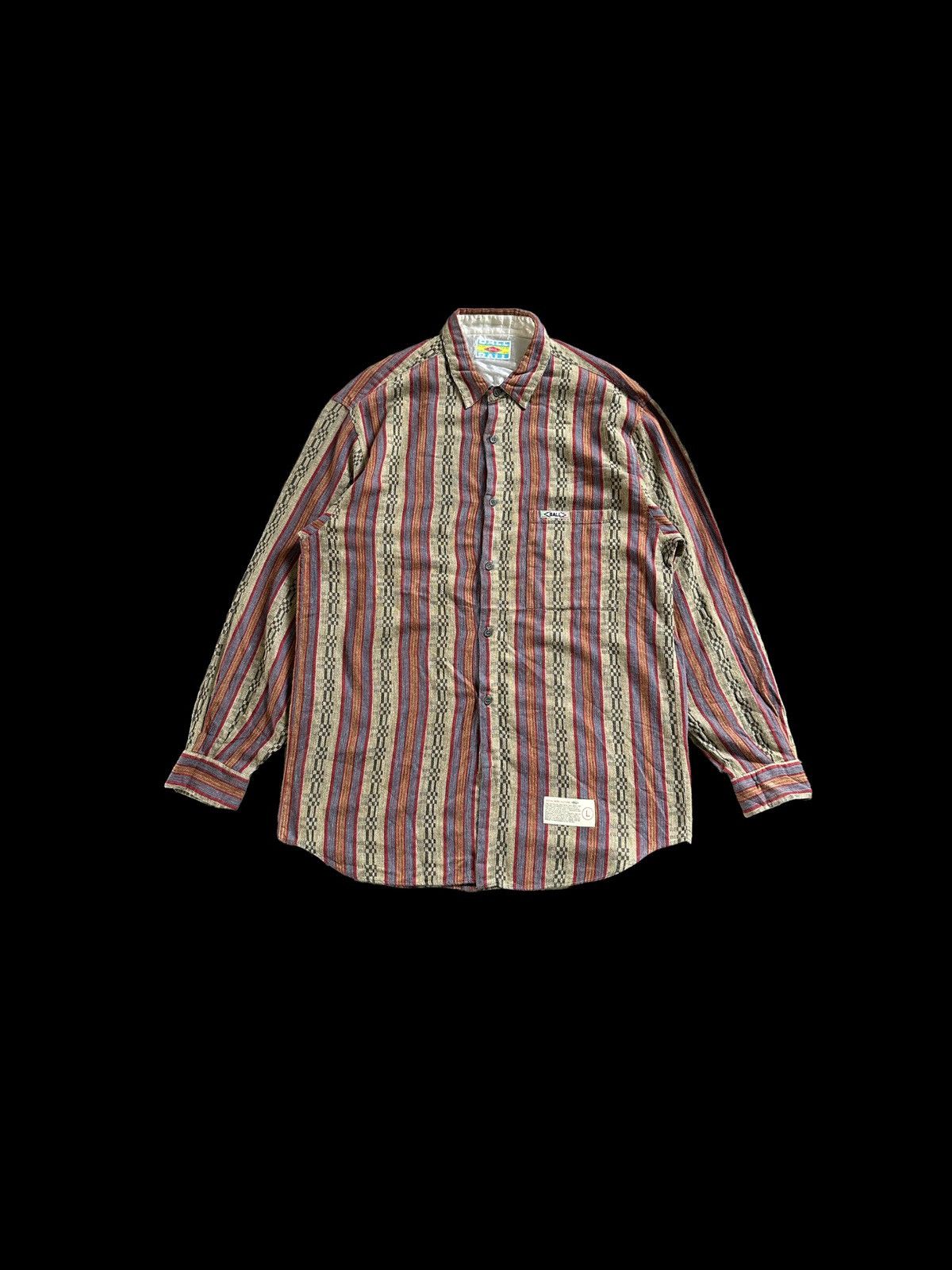 A.F.F.A. × Japanese Brand × PEEL&LIFT 1998 BALL Japan aztec shirt long sleeve Size US L / EU 52-54 / 3 - 1 Thumbnail