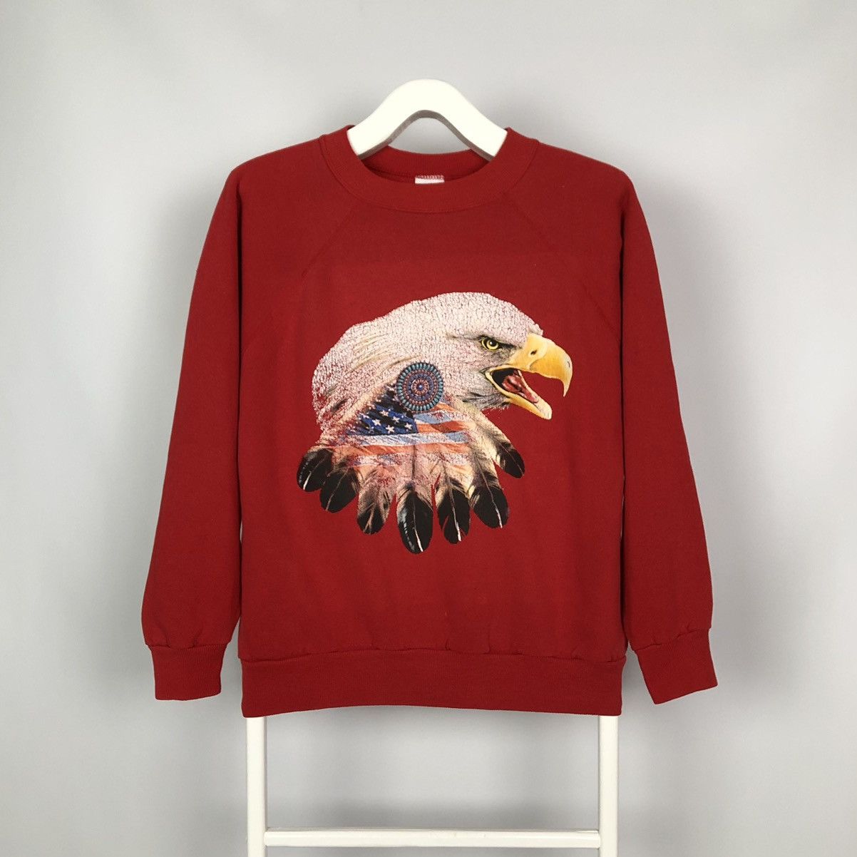 Vintage 1980’s Vintage Pannil American Eagle Boxy Sweatshirt Size US M / EU 48-50 / 2 - 1 Thumbnail