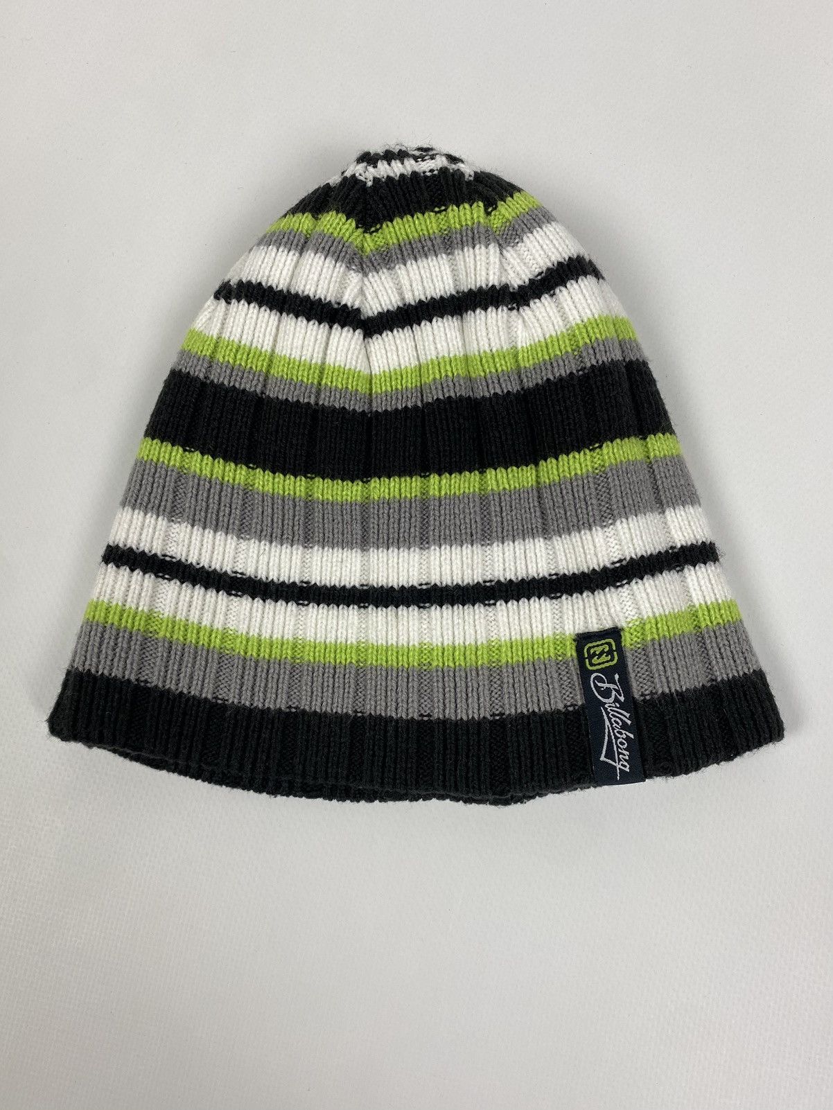 Billabong 2000’s Vintage Billabong Reversible Striped Skull Beanie Hat Size ONE SIZE - 9 Thumbnail