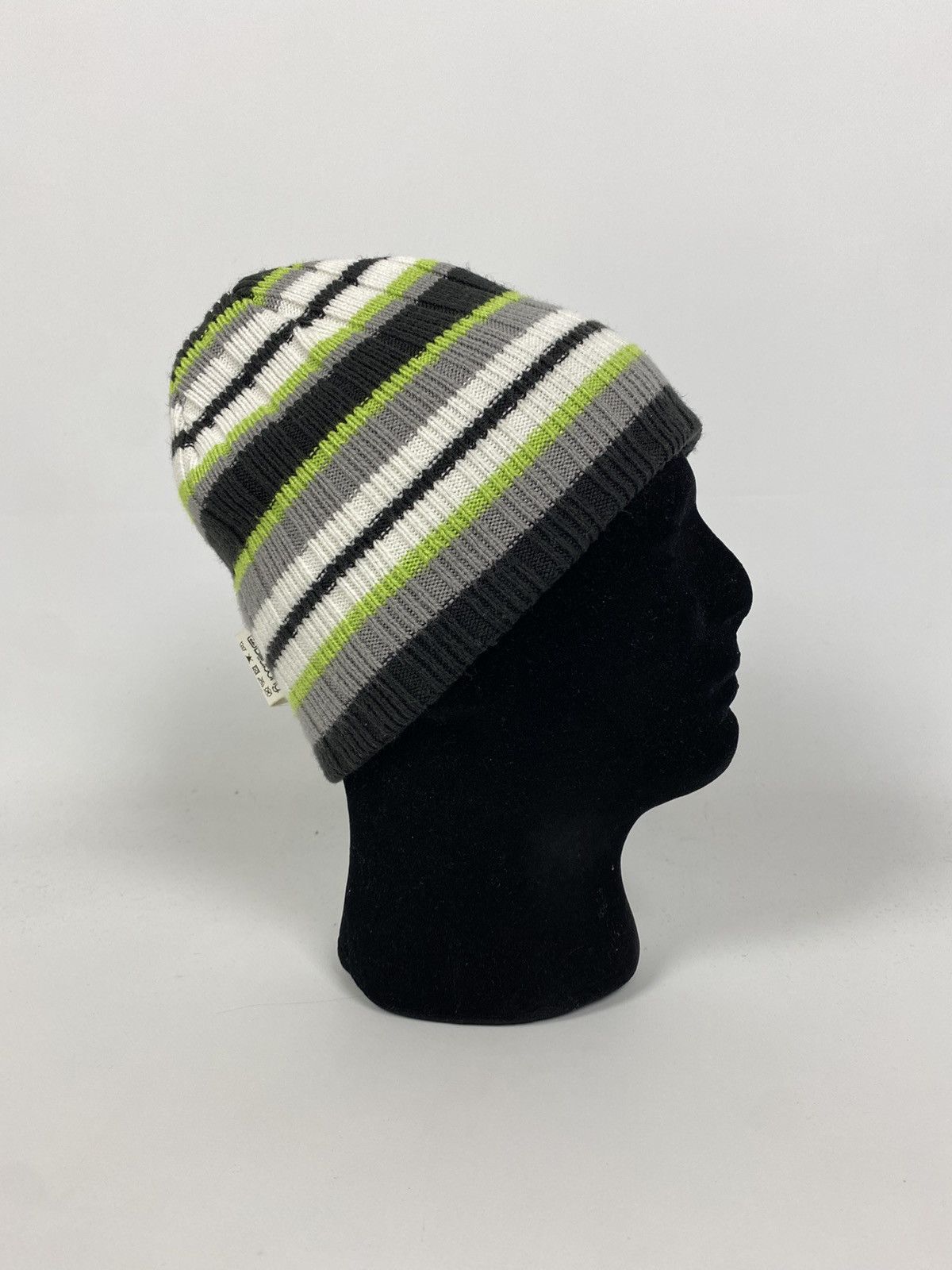 Billabong 2000’s Vintage Billabong Reversible Striped Skull Beanie Hat Size ONE SIZE - 2 Thumbnail